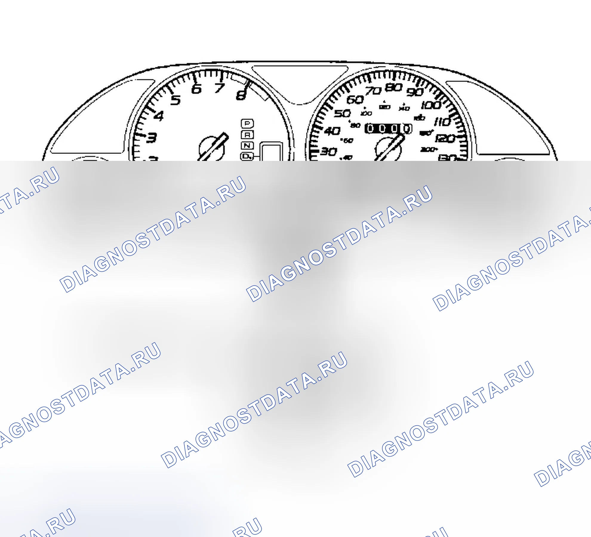 Рис. 31: ИНДИКАТОР ПОЛОЖЕНИЯ ЗУБЧАТОЙ ПЕРЕДАЧИ A / T. Honda Prelude V