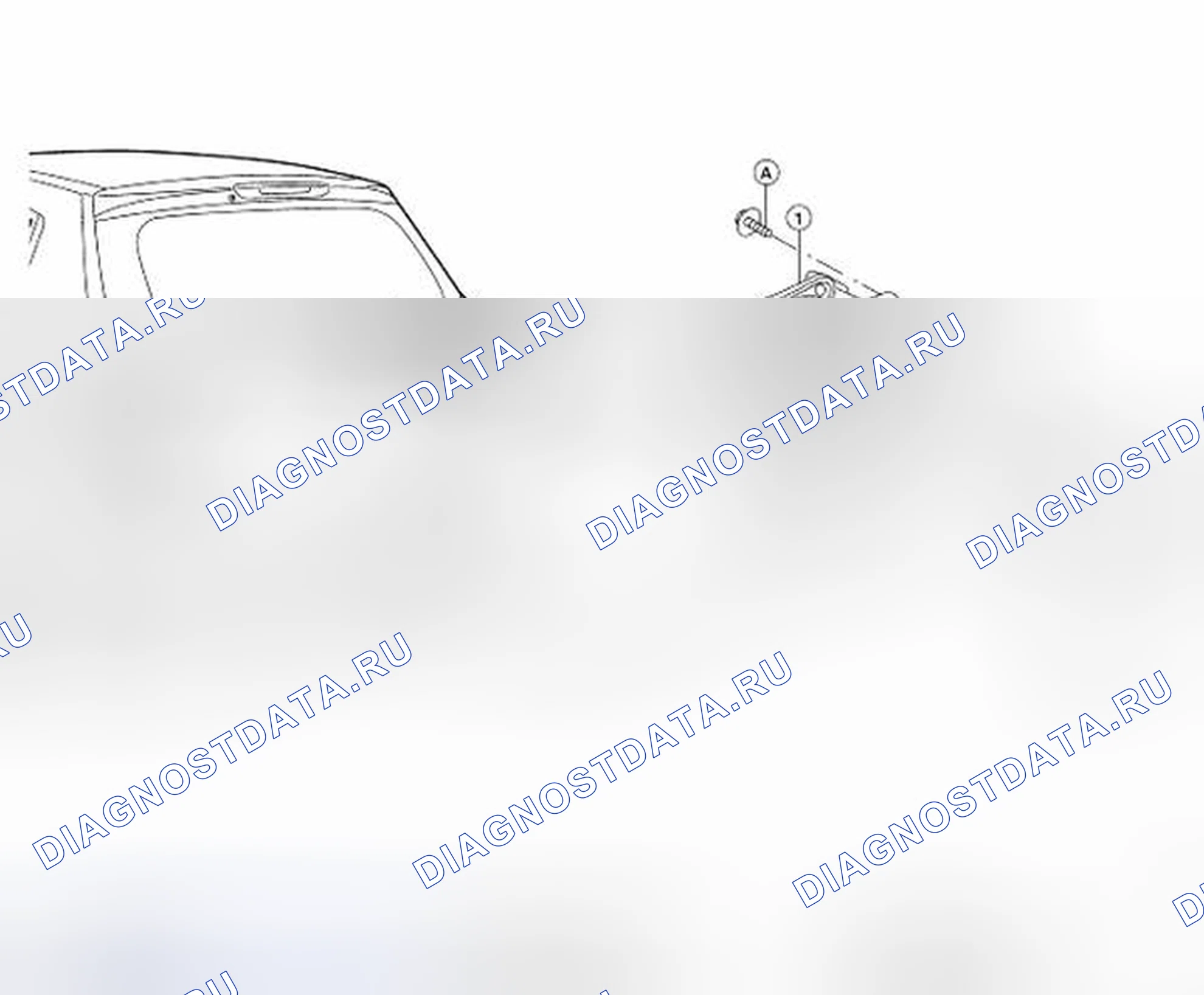 Рис. 23: ЗАДНИЙ ДВИГАТЕЛЬ СТЕКЛООЧИСТИТЕЛЯ. Honda UR-V I