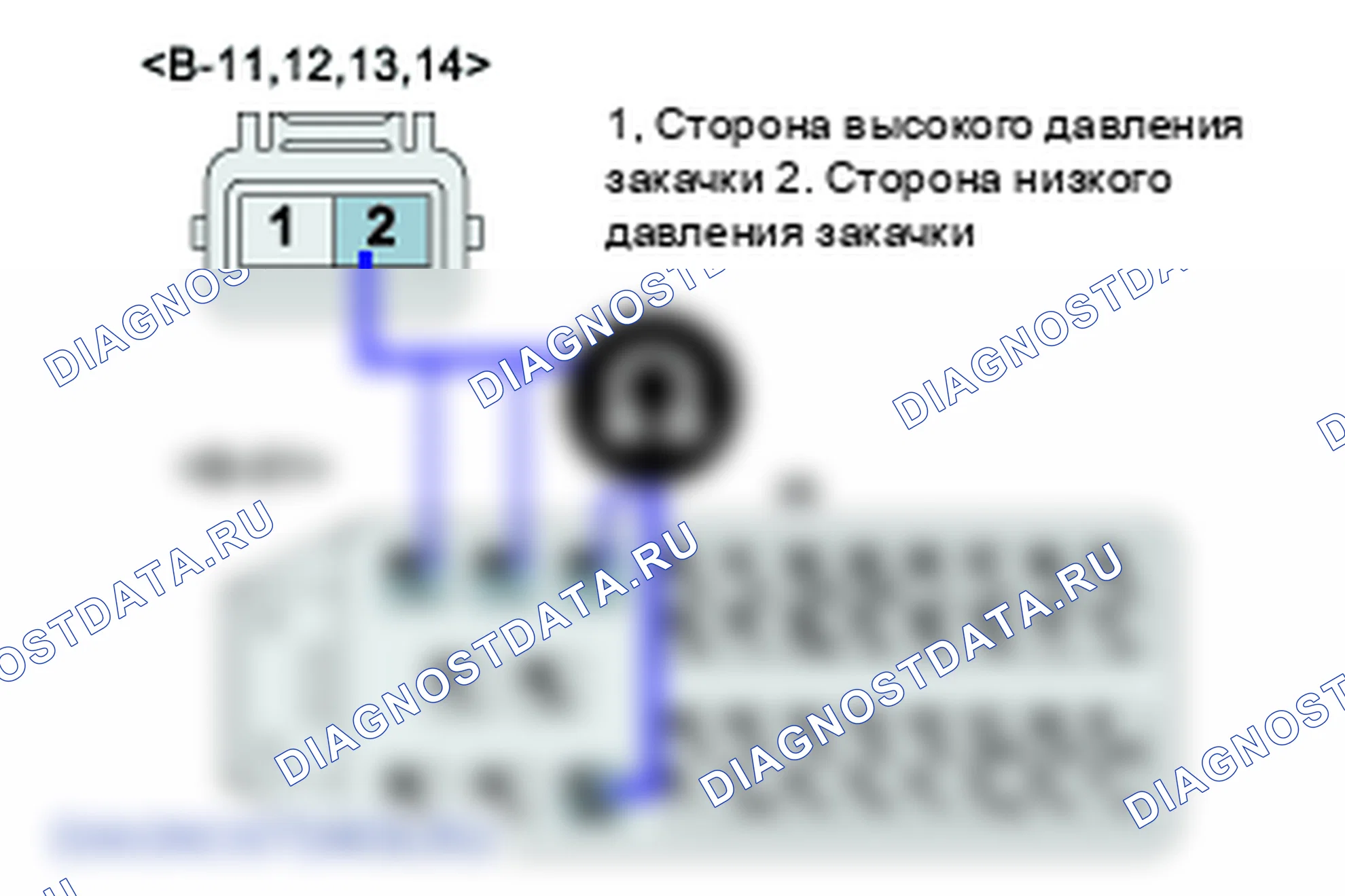 P0268: Цилиндр 3-цепь форсунки высокий. Kia Sorento BL