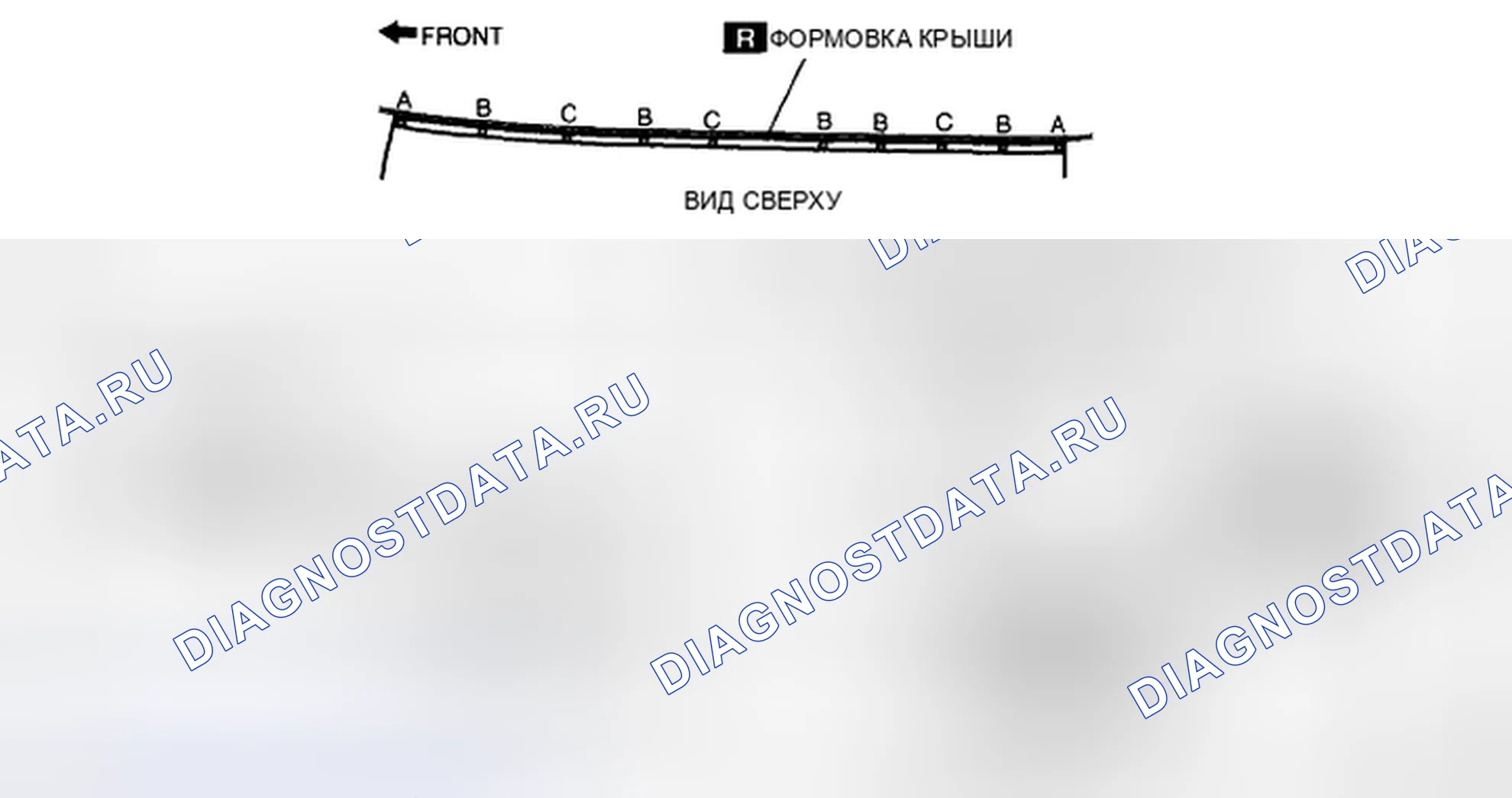 Рис. 15: УДАЛЕНИЕ ФОРМОВКИ КРЫШИ. Mazda CX-7 I