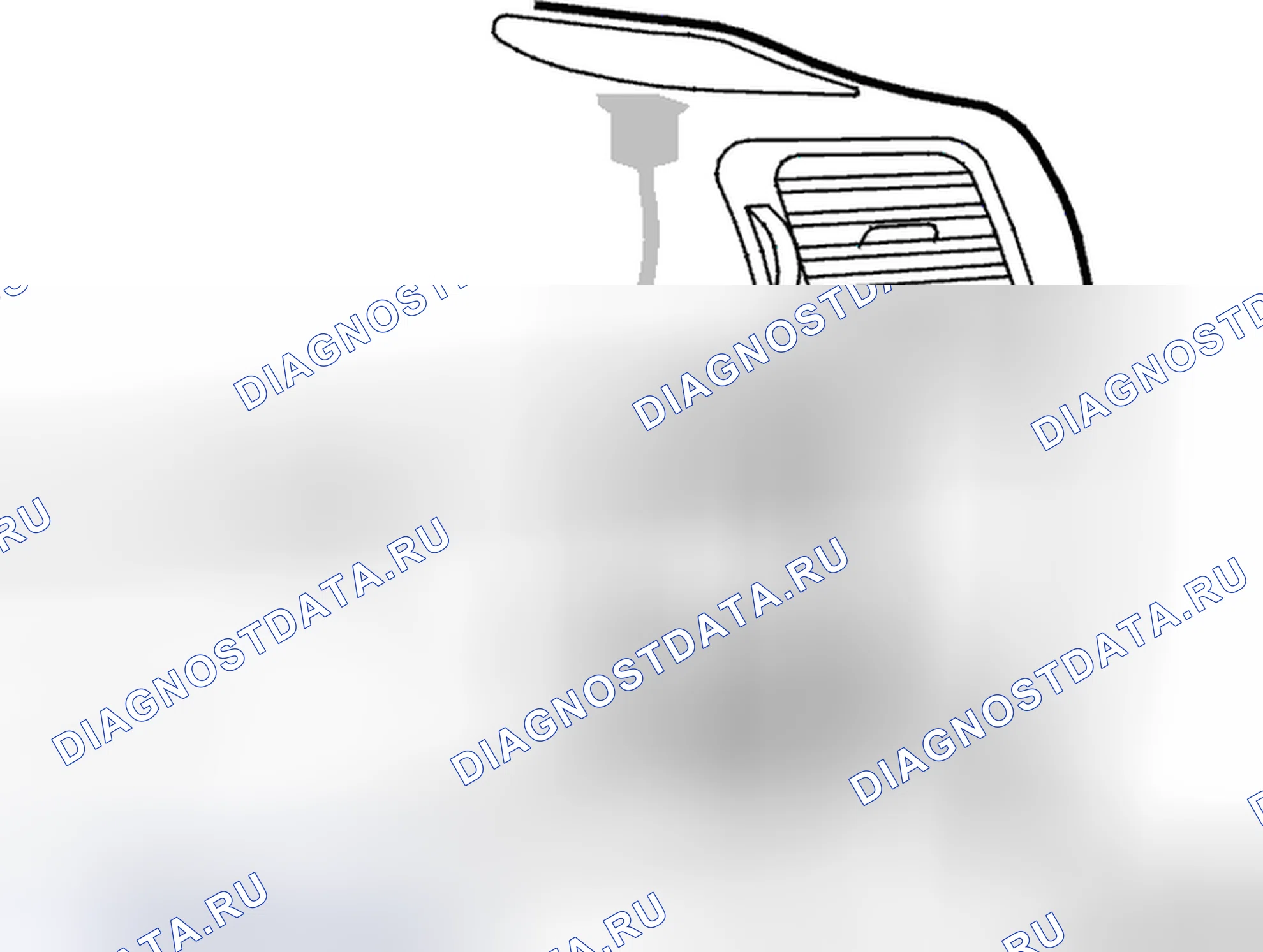 Рис. 793: Снятие датчика разбития стекла. Volvo C70 I