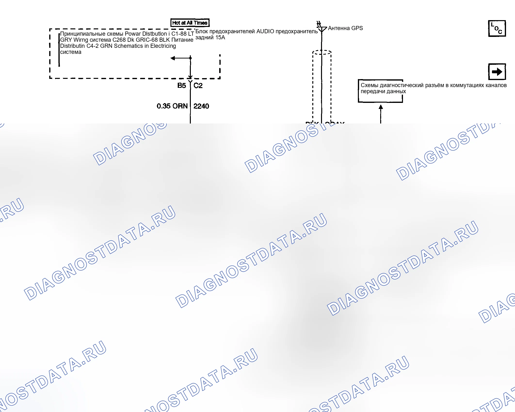 Рис. 77: onstar schematics (f1) (масса и класс 2). Hyundai Veracruz I