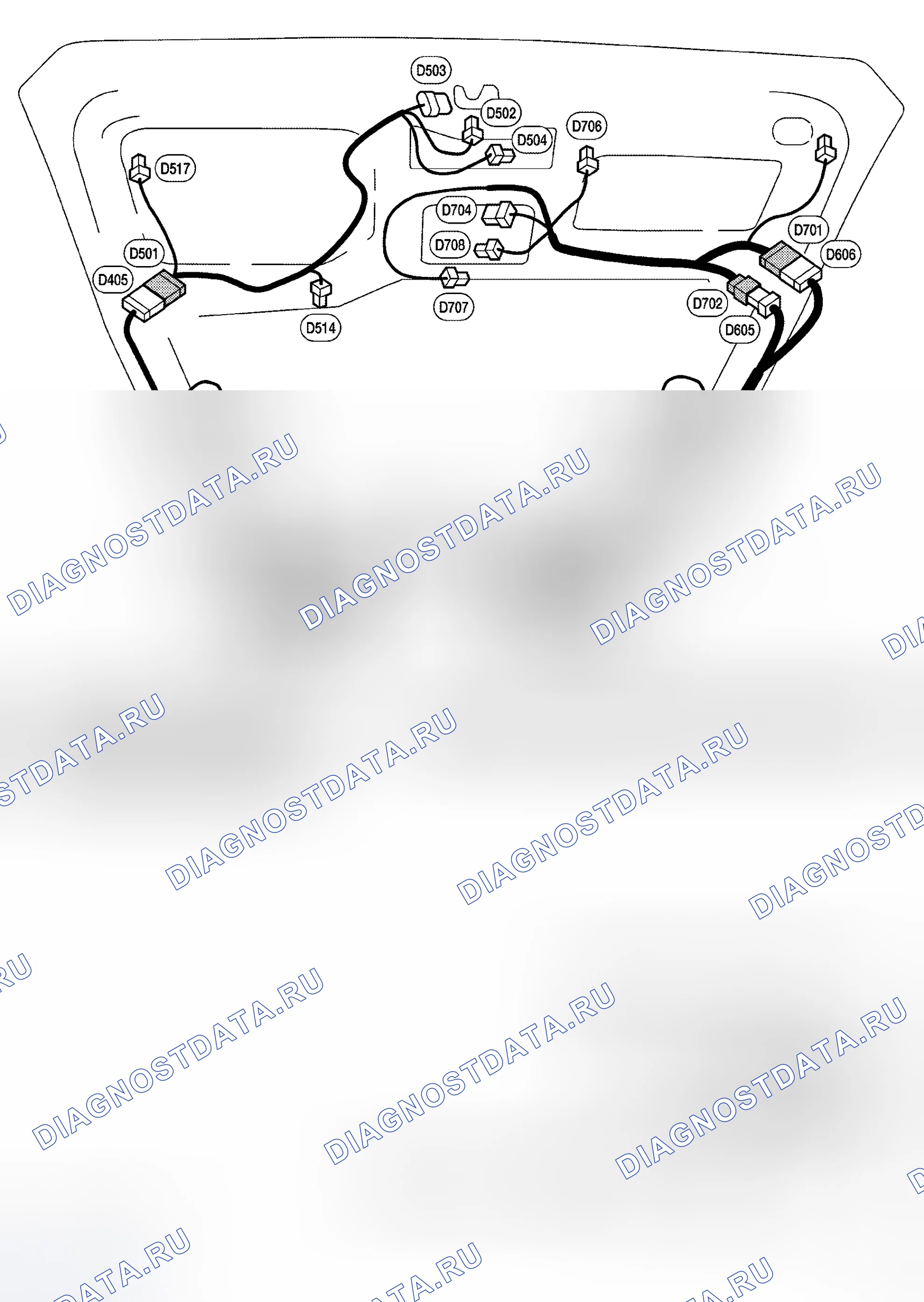 Рис. 68: ЖГУТ ЗАДНЕЙ ДВЕРИ. Honda N-WGN I