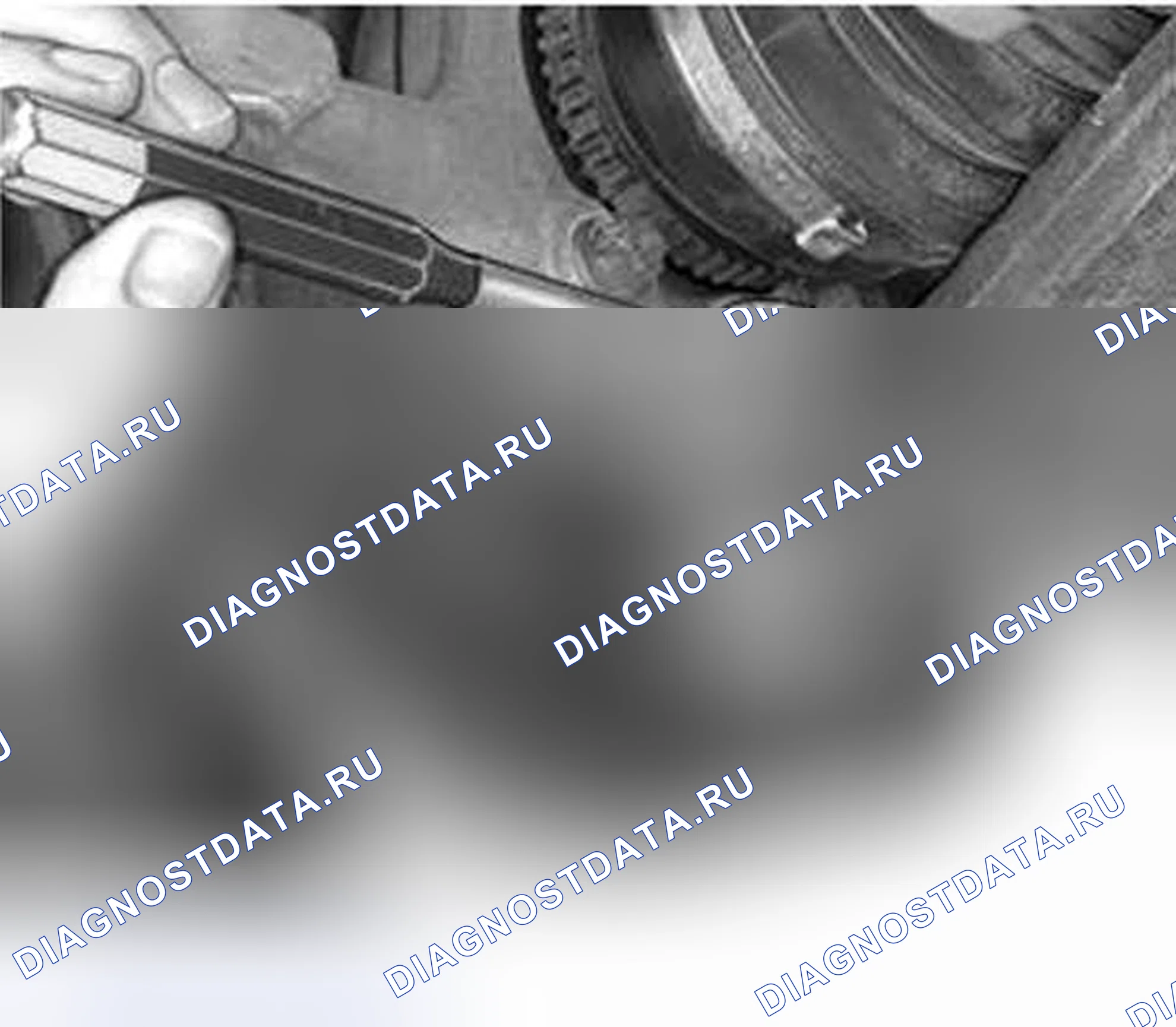 Рис. 96: Подготовка к удалению шарового шарнира. Volvo C70 I