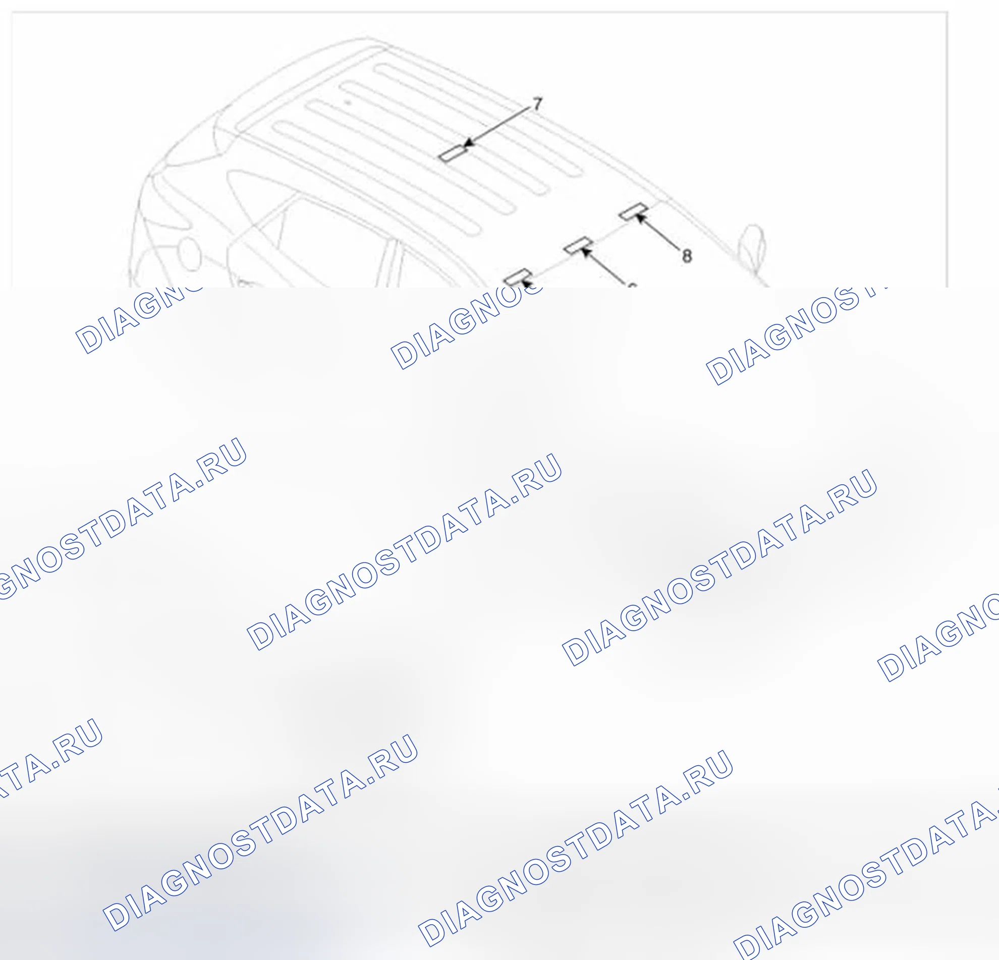 Рис. 1: Расположение компонентов. Hyundai Tucson II