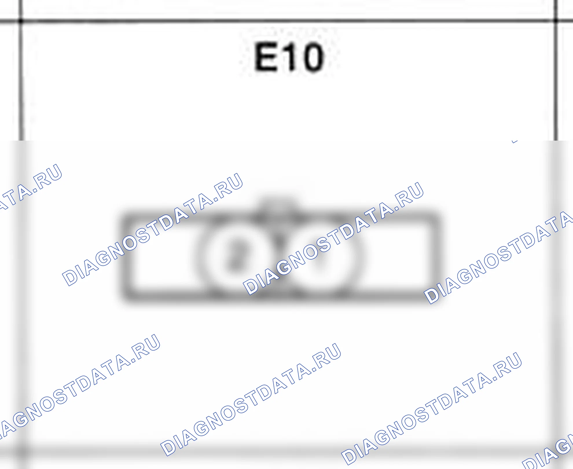 Распиновка разъёма E10 — жгута двигателя. Hyundai Atos MX