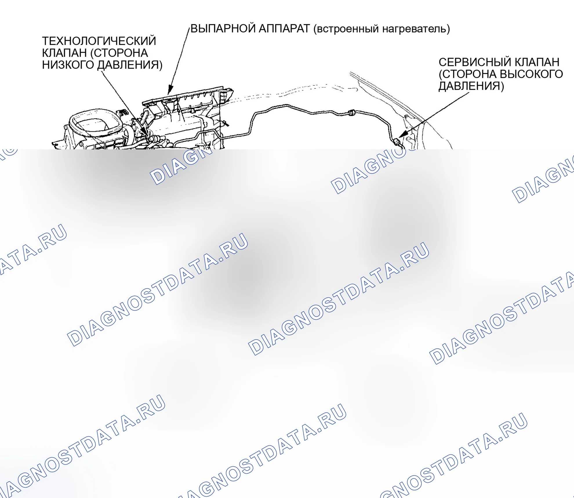 Рис. 2: Индекс расположения компонентов. Honda Civic VII рестайлинг