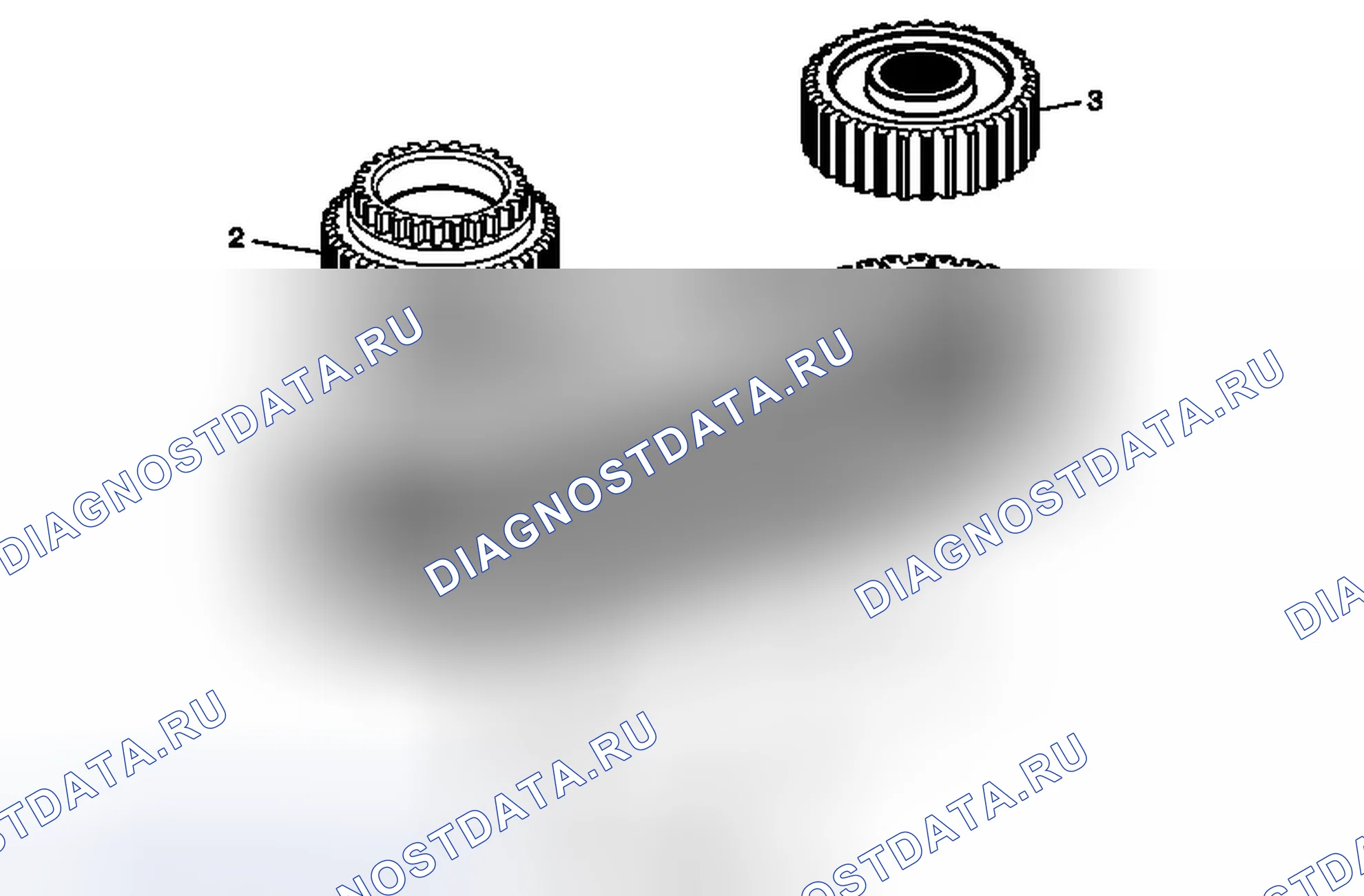 Рис. 12: Очистка и проверка цепей, звездочек и амортизаторов. Cadillac CTS II