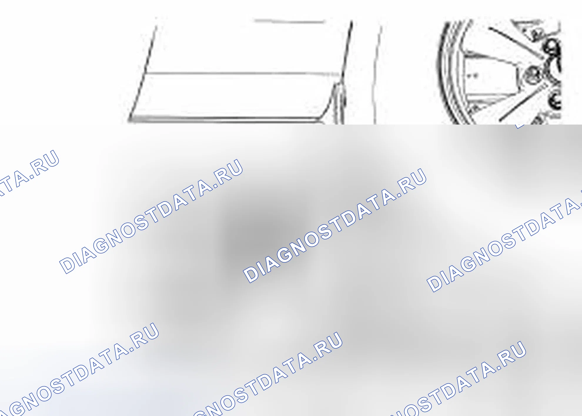 Рис. 1: Точки подъема спереди. Ford Mustang V