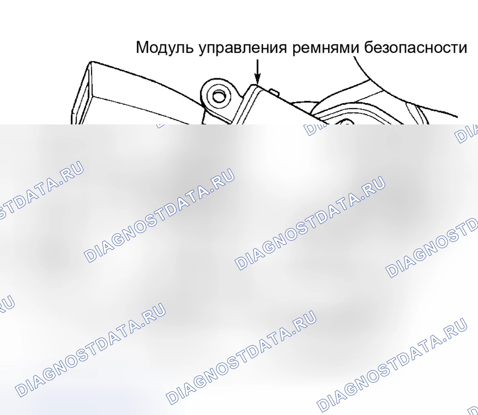 Рис. 21: Модуль управления ремнями безопасности. Dodge Stratus I