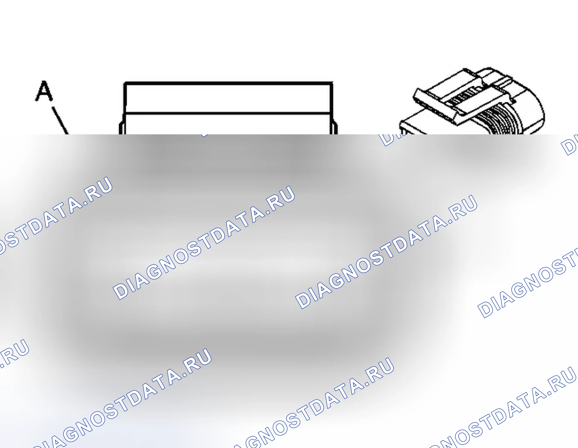Рис. 5: Вентилятор охлаждения - левый. Chevrolet Uplander I