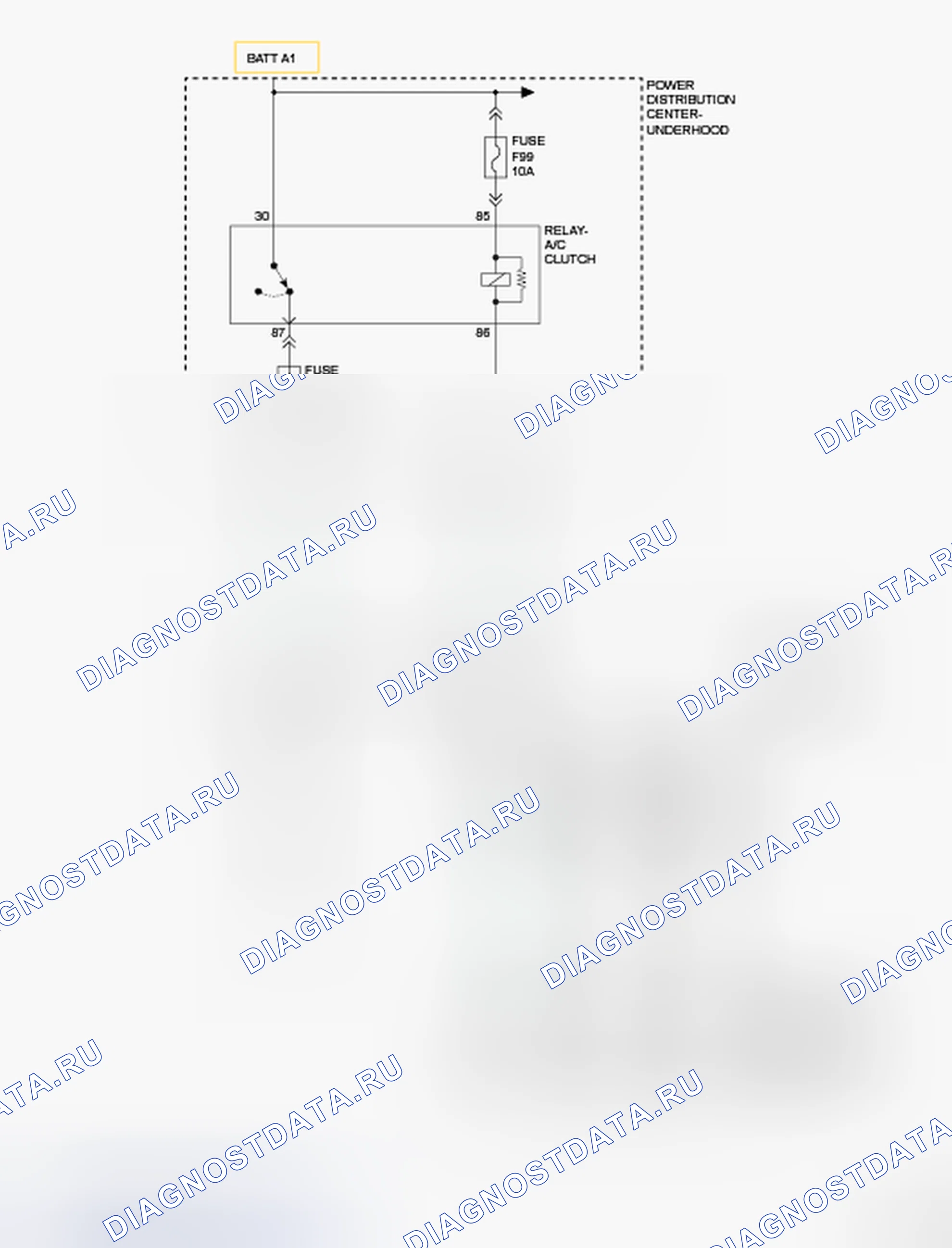 Рис. 505: НИЗКИЙ УРОВЕНЬ В ЦЕПИ ДАТЧИКА ДАВЛЕНИЯ P0532-A / C. RAM 1500 IV