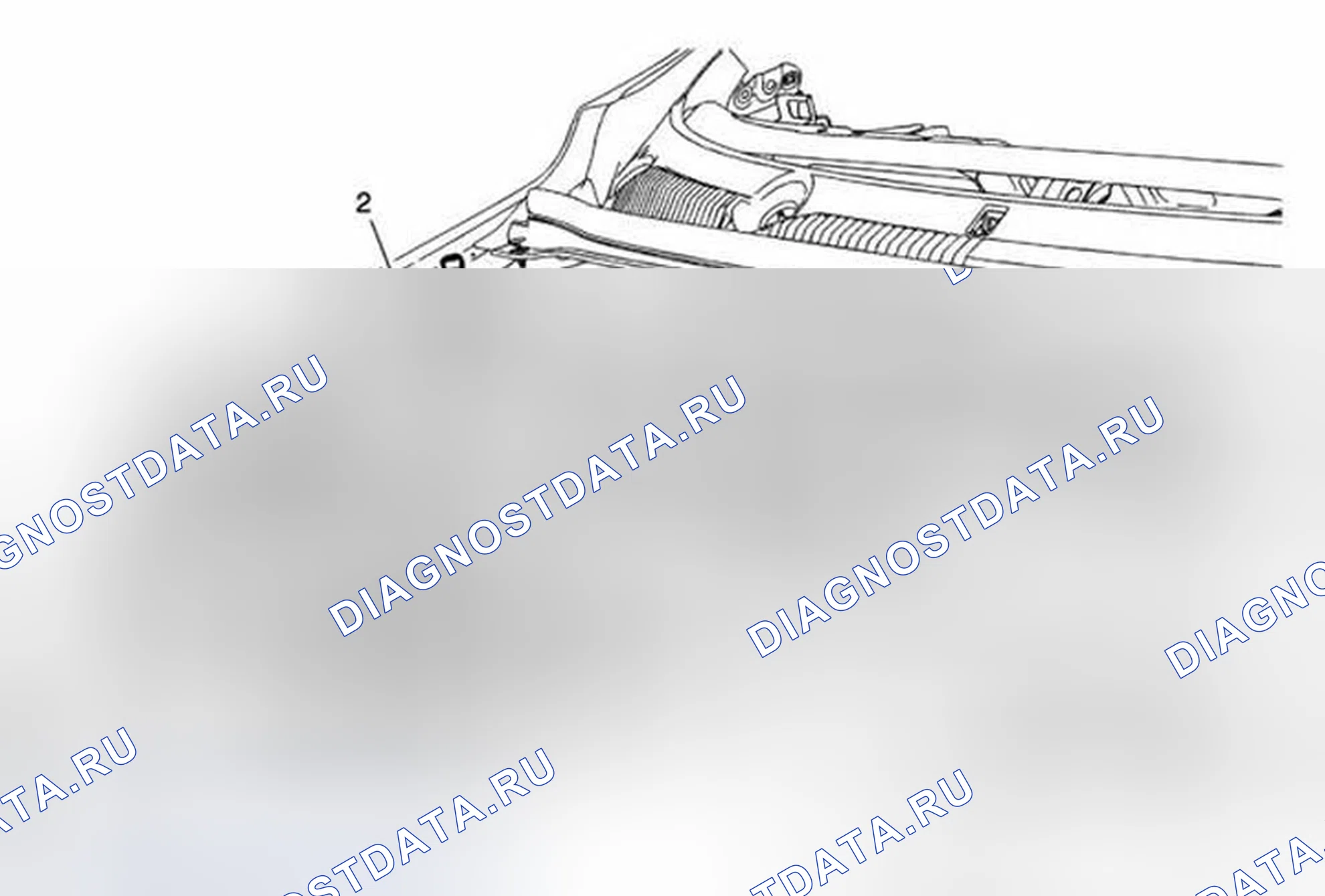 Рис. 11: Замена шланга испарителя системы кондиционирования воздуха. Chevrolet Sonic I