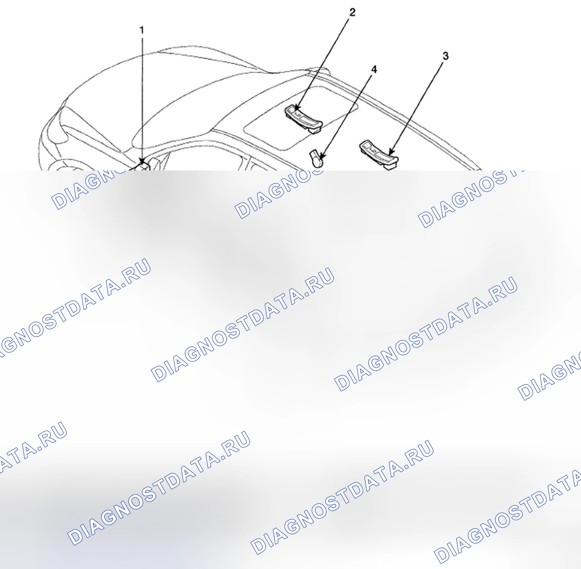 Рис. 1: РАСПОЛОЖЕНИЕ КОМПОНЕНТОВ. Hyundai Santa Fe II