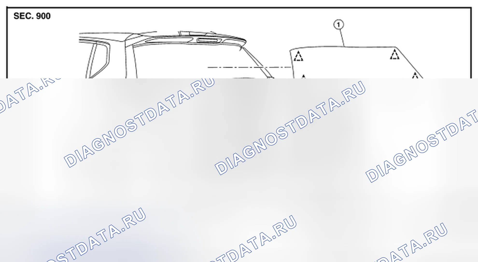 Рис. 64: Разнесенный вид. Nissan Rogue II