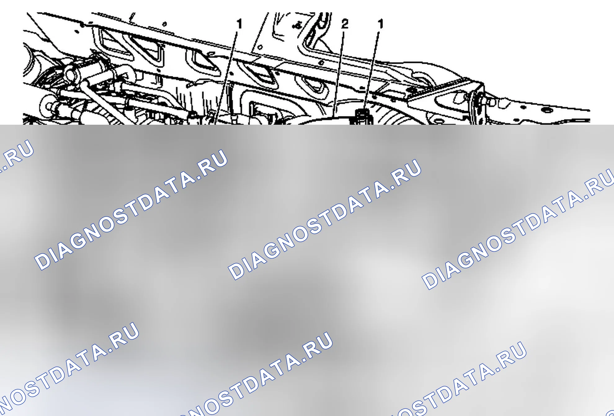 Рис. 23: Замена выходного шланга уравнительного резервуара радиатора (LF1, Lfw или Lfx). Cadillac SRX II рестайлинг