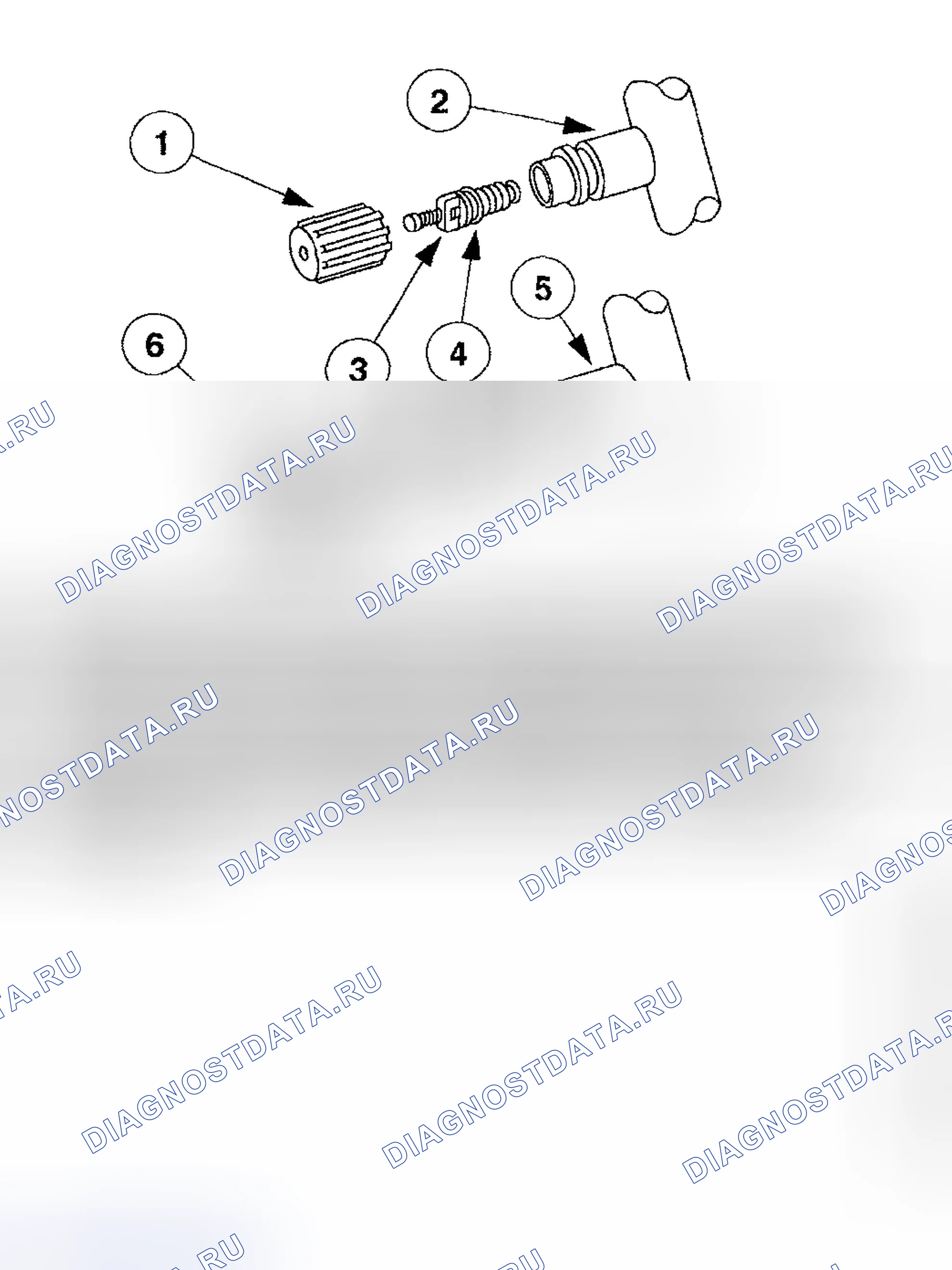 Рис. 455: Клапаны рабочего манометра. Ford Pickup F250 Super Duty I