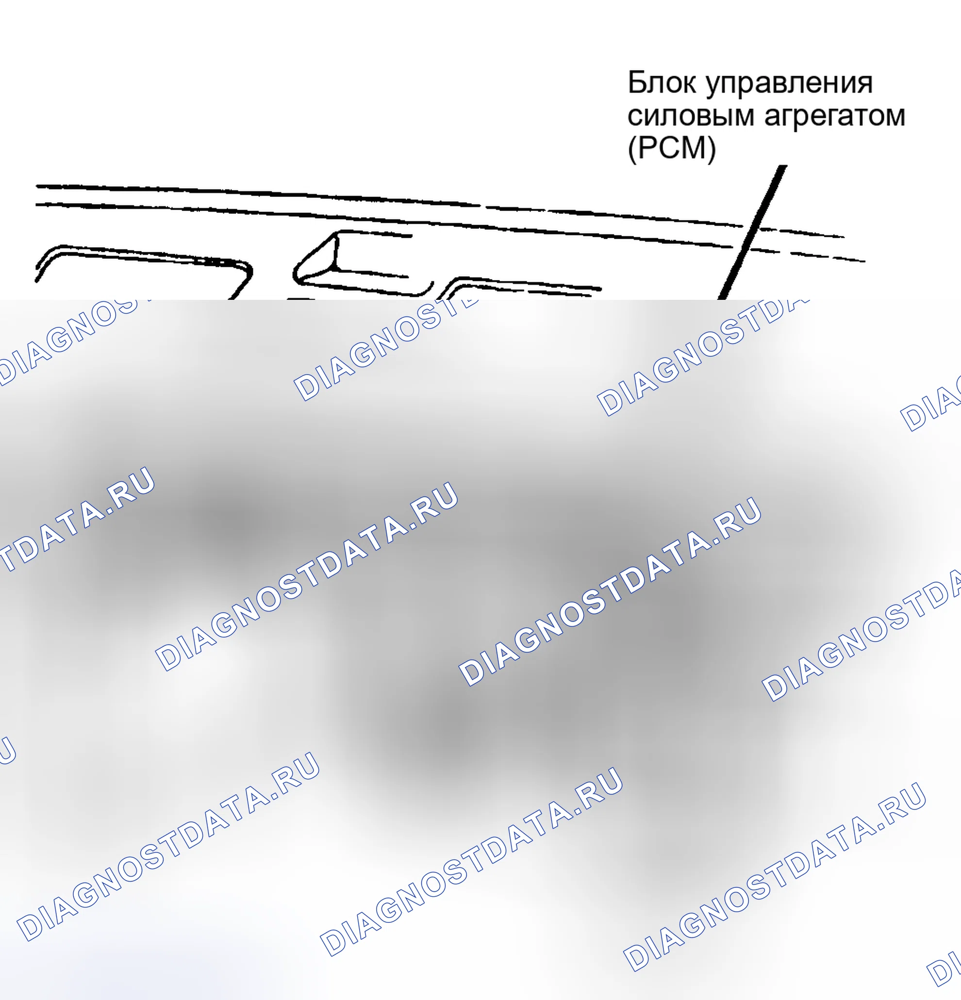 Рис. 286: Тест Tc-27A - Расположение блок управления силовым агрегатом (PCM) (блок управления силовым агрегатом) (5.2л сжатого природного газа " CNG "). Dodge Cab & Chassis R2500 AD pre
