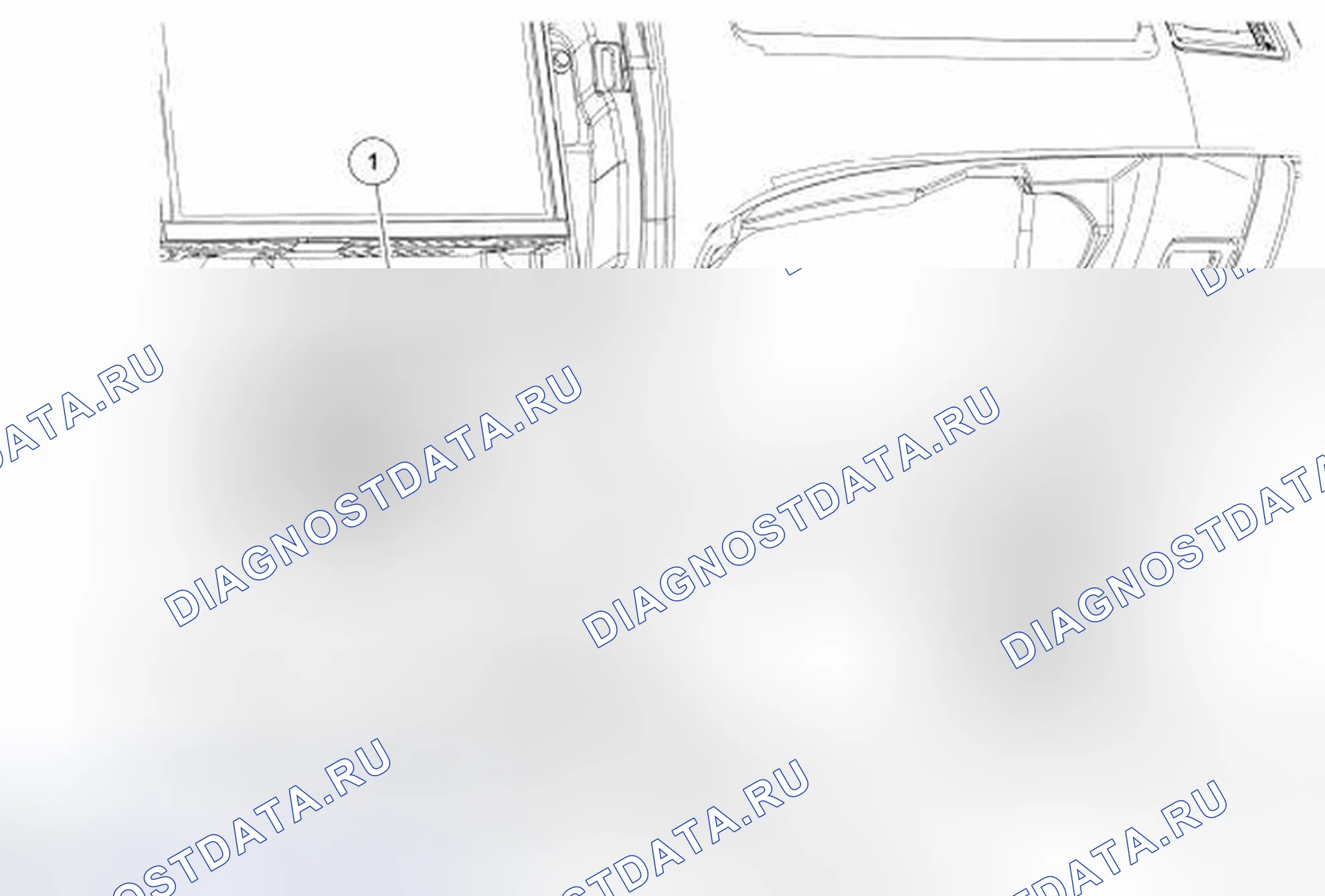 Рис. 145: Антенный кабель - AM / FM. Hyundai Lafesta I
