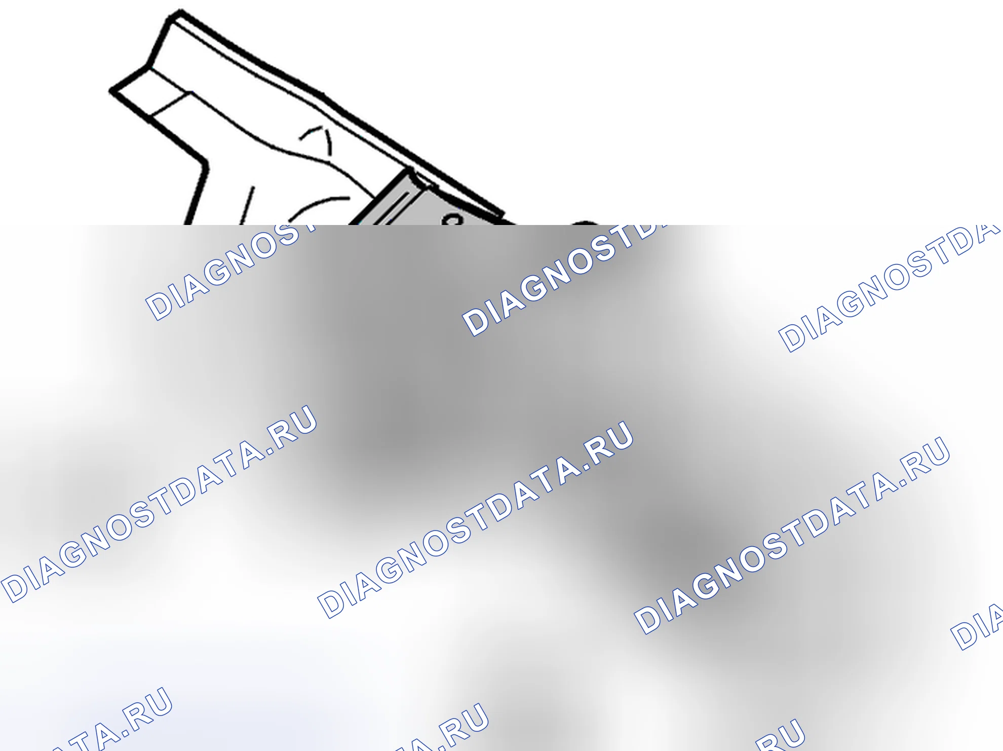 Рис. 31: Желоб, замена. Volvo S60 I