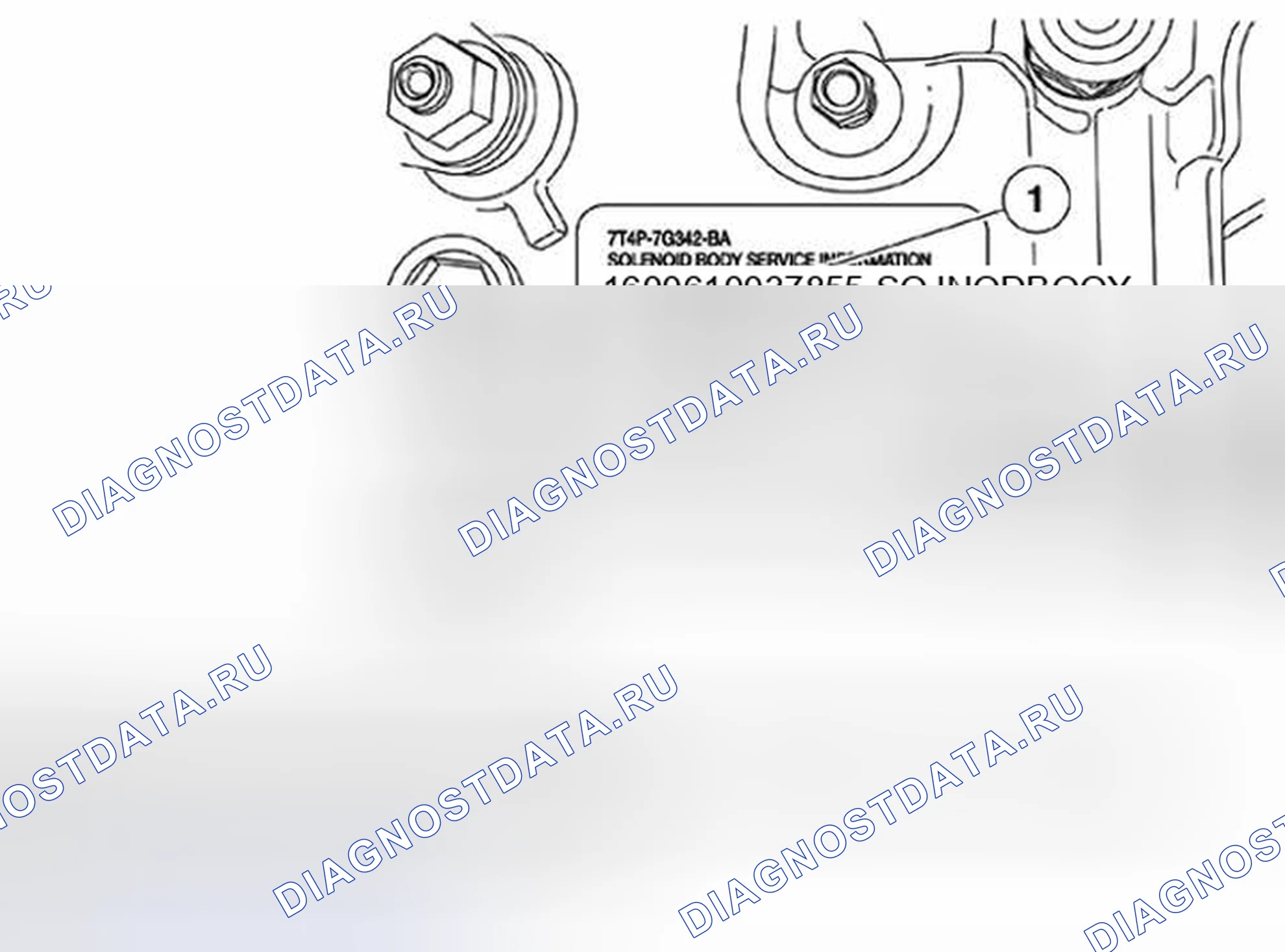 Рис. 791: Загрузка данных о стратегии соленоидного тела. Mazda Tribute II
