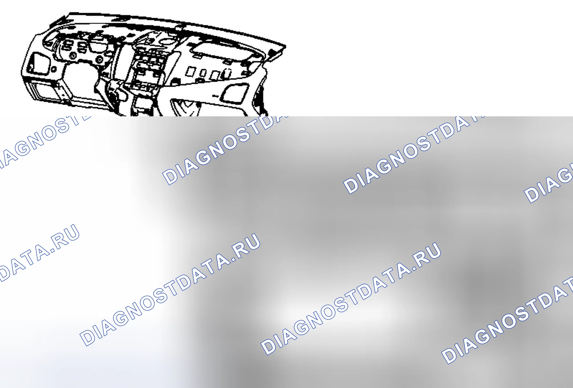 Рис. 87: Замена дверного демпфера отсека приборной панели (рельеф). Chevrolet Equinox II