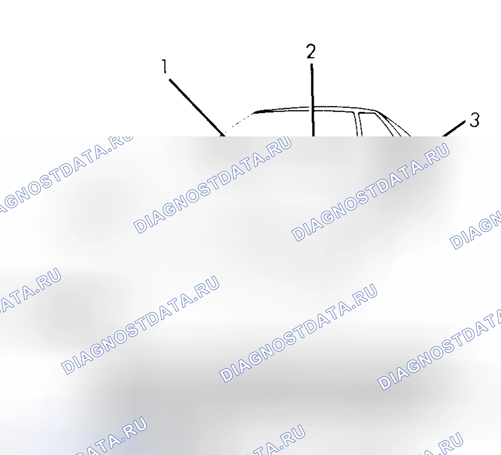 Рис. 7: РАСПОЛОЖЕНИЕ ИНФОРМАЦИОННЫХ МЕТОК. Toyota Supra A70