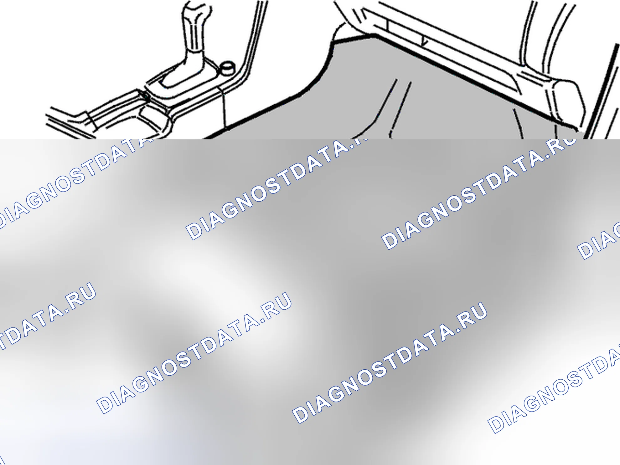 Рис. 228: Влажная передняя ножка-колодец. Volvo C70 I