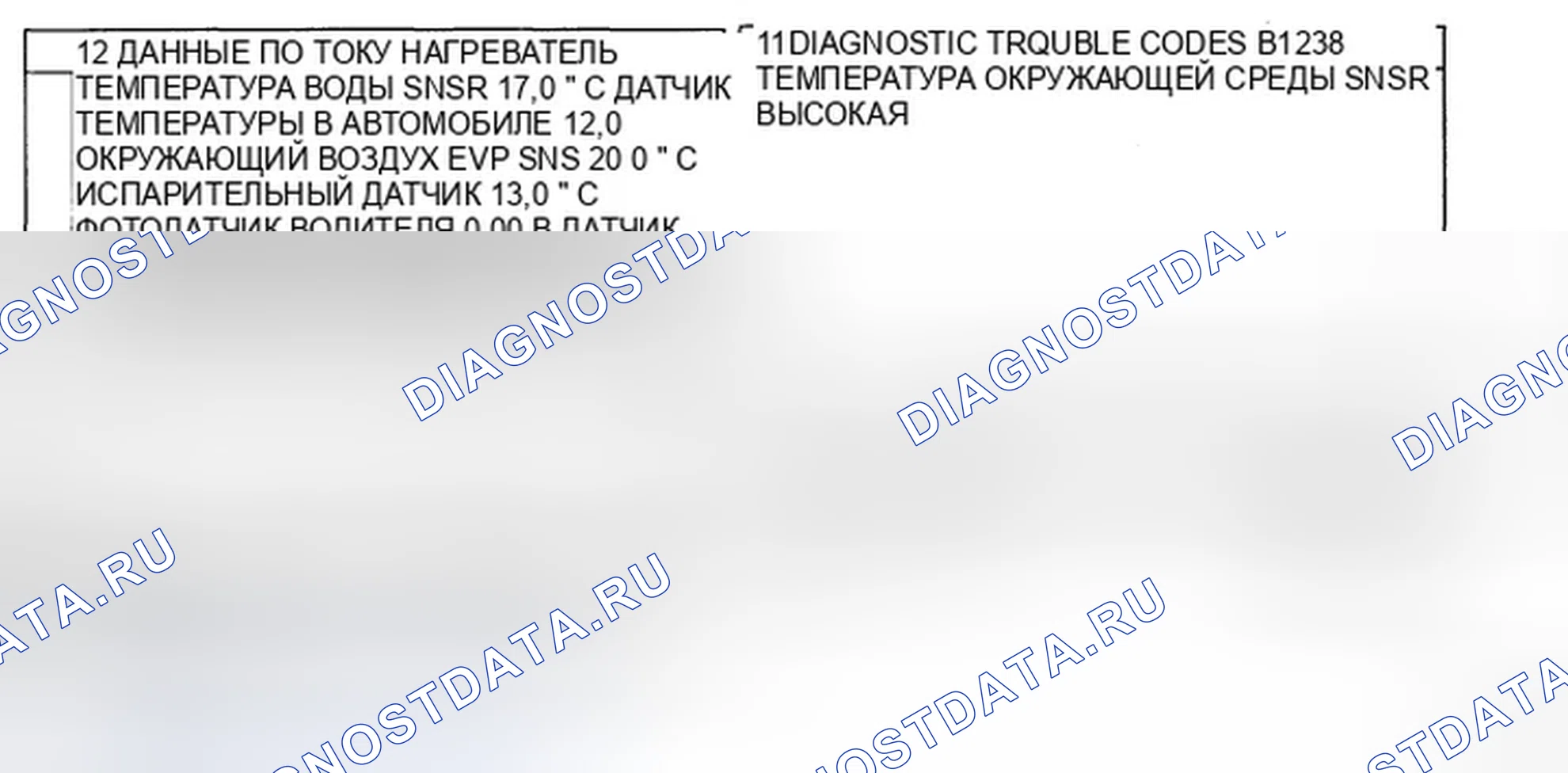 Рис. 10: МОНИТОРИНГ ДАННЫХ SCANTOOL. Hyundai Sonata V рестайлинг