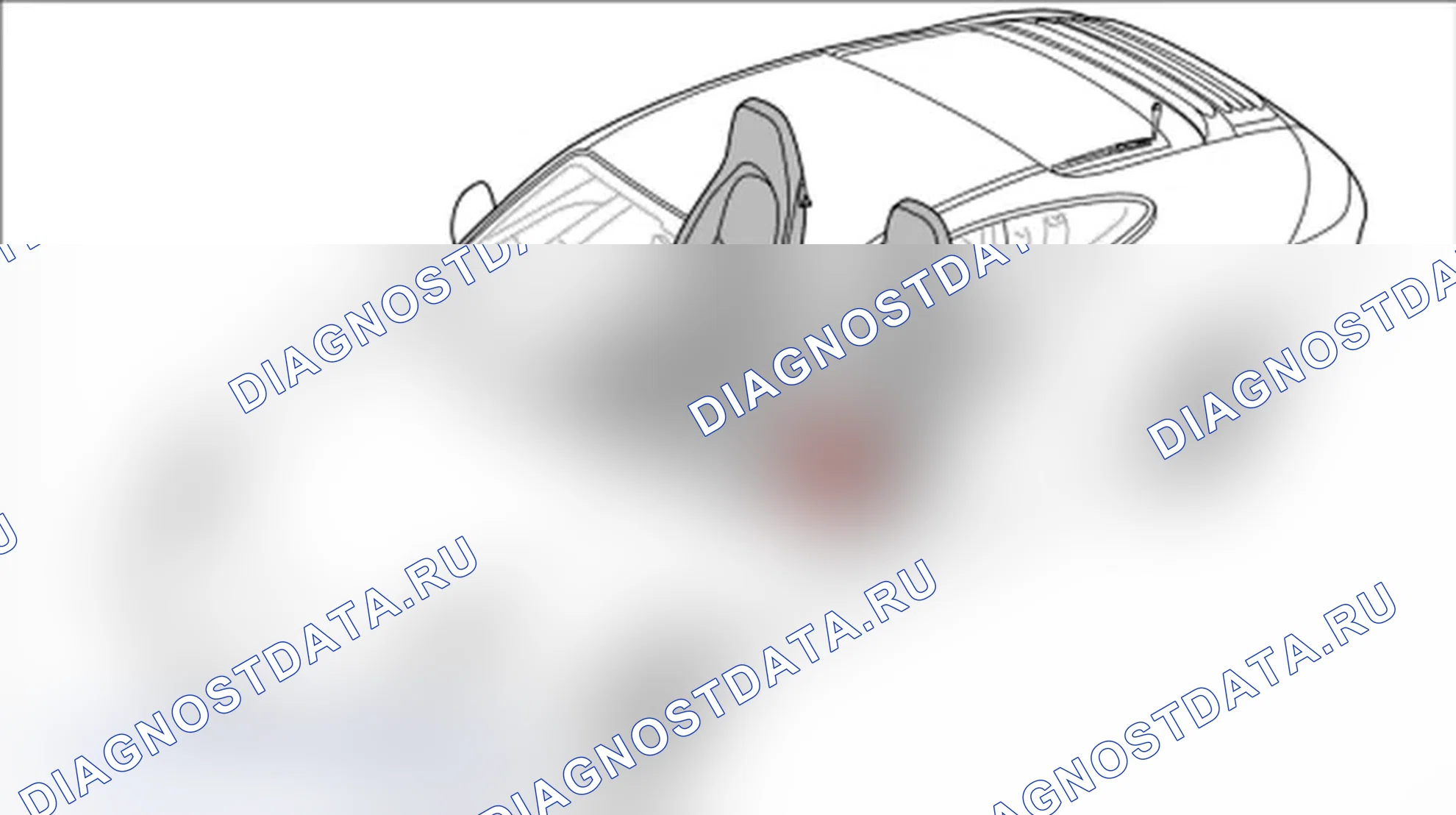 Рис. 1: Снятие покрытия рельса сиденья. Porsche 911 GT3 997