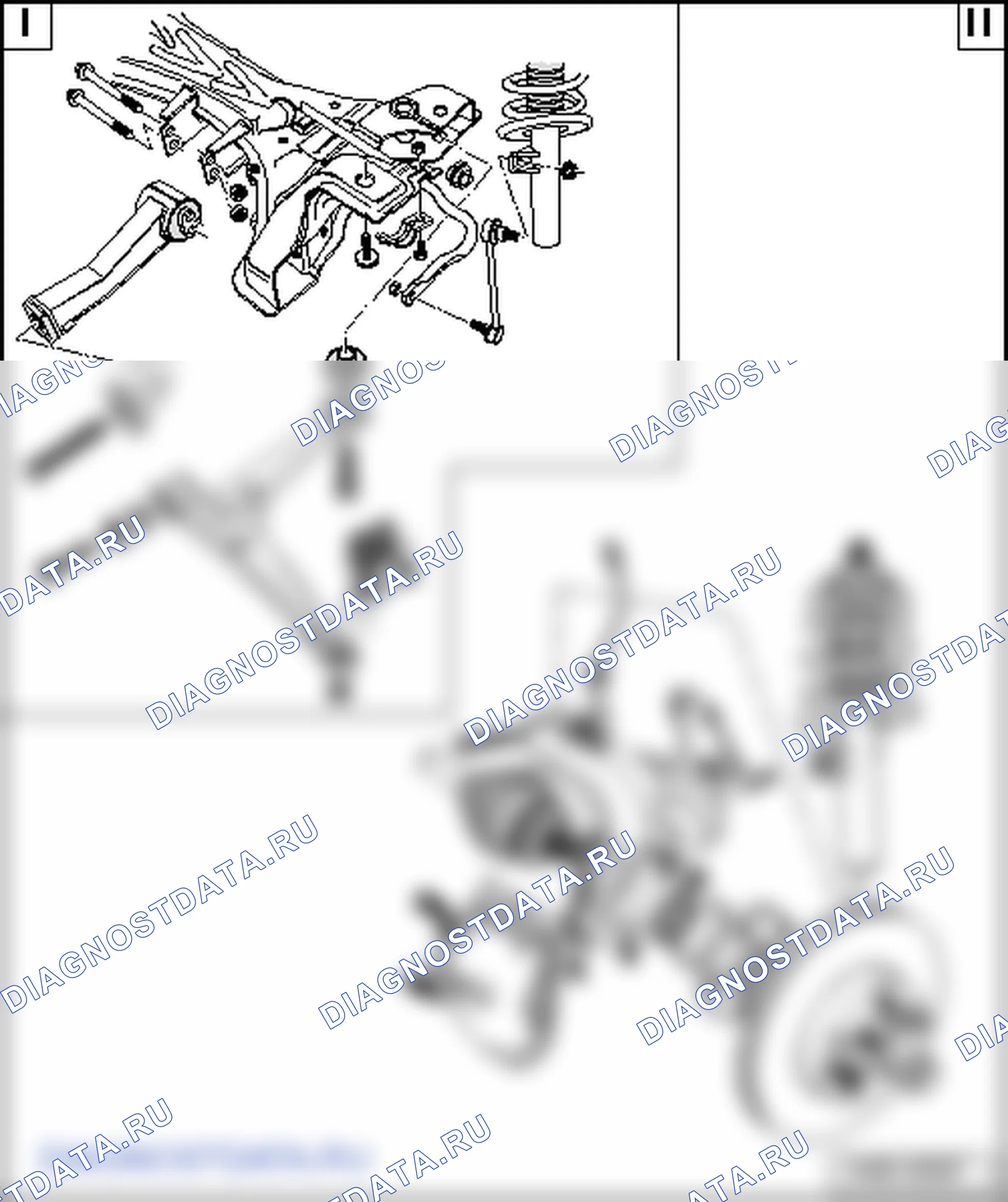 Подвеска передних колес: ремонт. SEAT Alhambra I