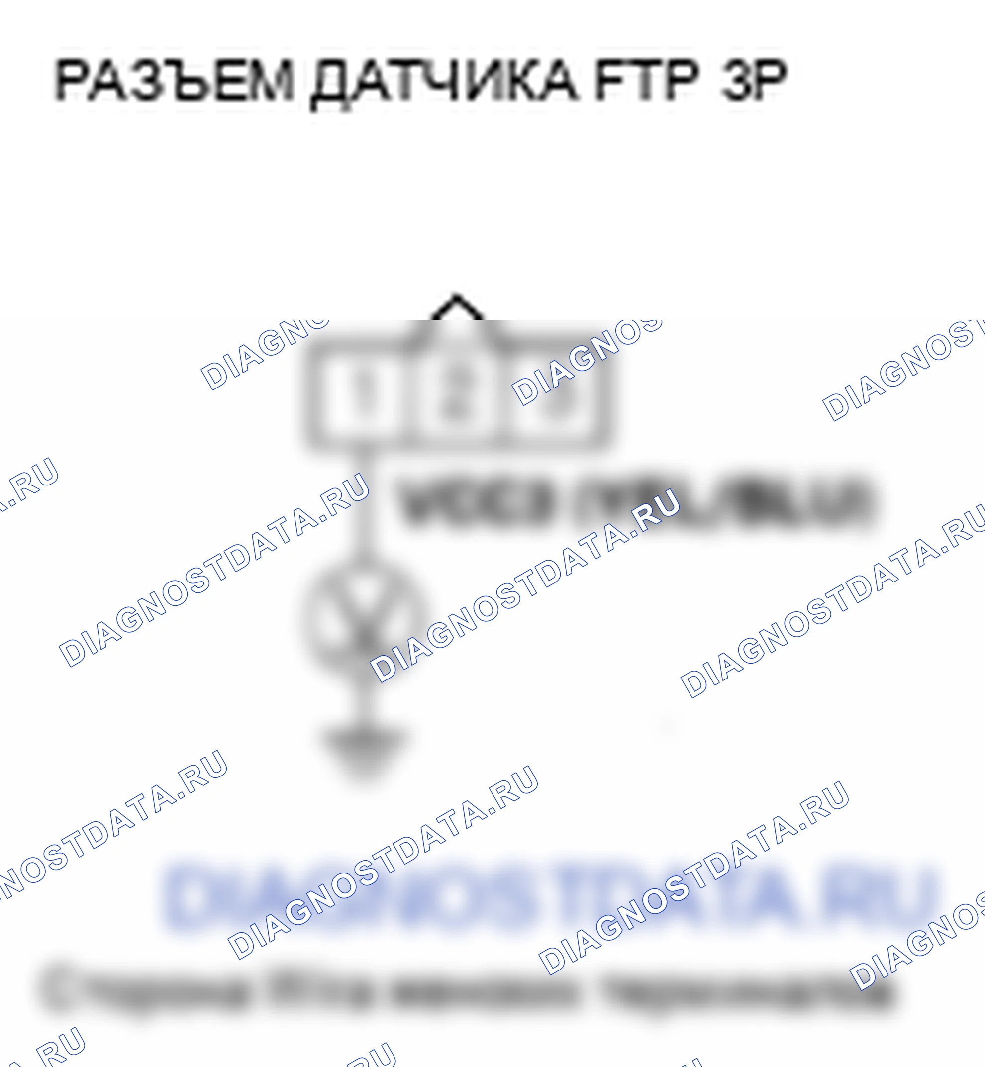 Рис. 36: P0452 расшифровка кода ошибки: низковольтная цепь датчика FTP. Honda Element YH2 рестайлинг 2