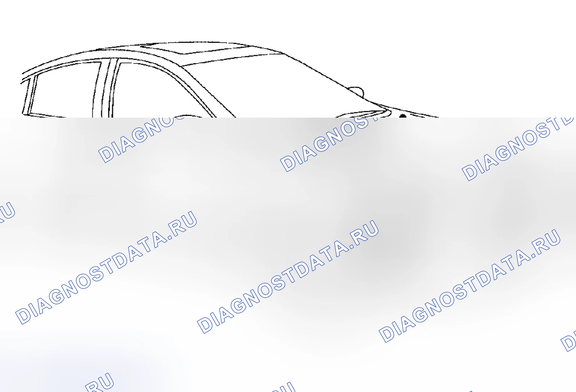 Рис. 37: Расположение трубок омывателя. Nissan Altima L31 рестайлинг