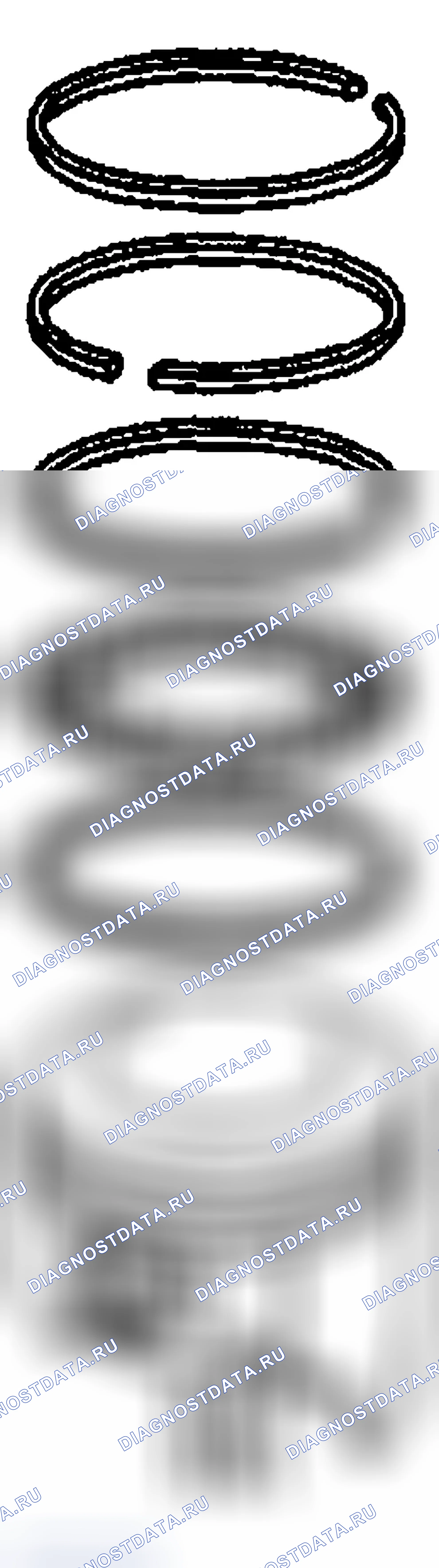 Рис. 308: Разборка поршня и шатуна. Chevrolet Blazer S15 рестайлинг