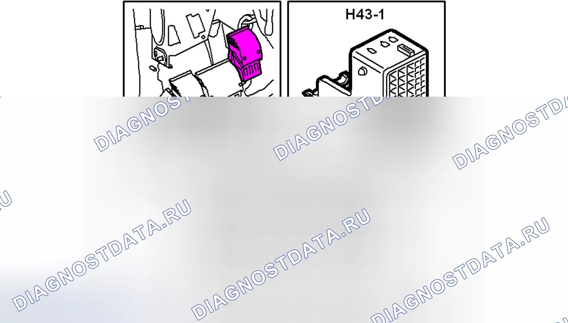 Рис. 457: РАЗЪЕМ H43-1. Kia Picanto III