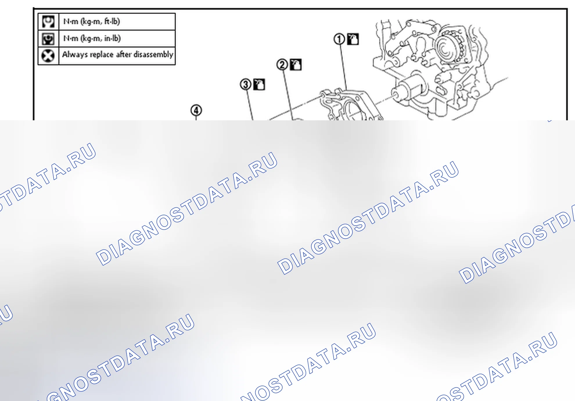 Рис. 4: Разнесенный вид. Nissan Murano Z51 рестайлинг 2