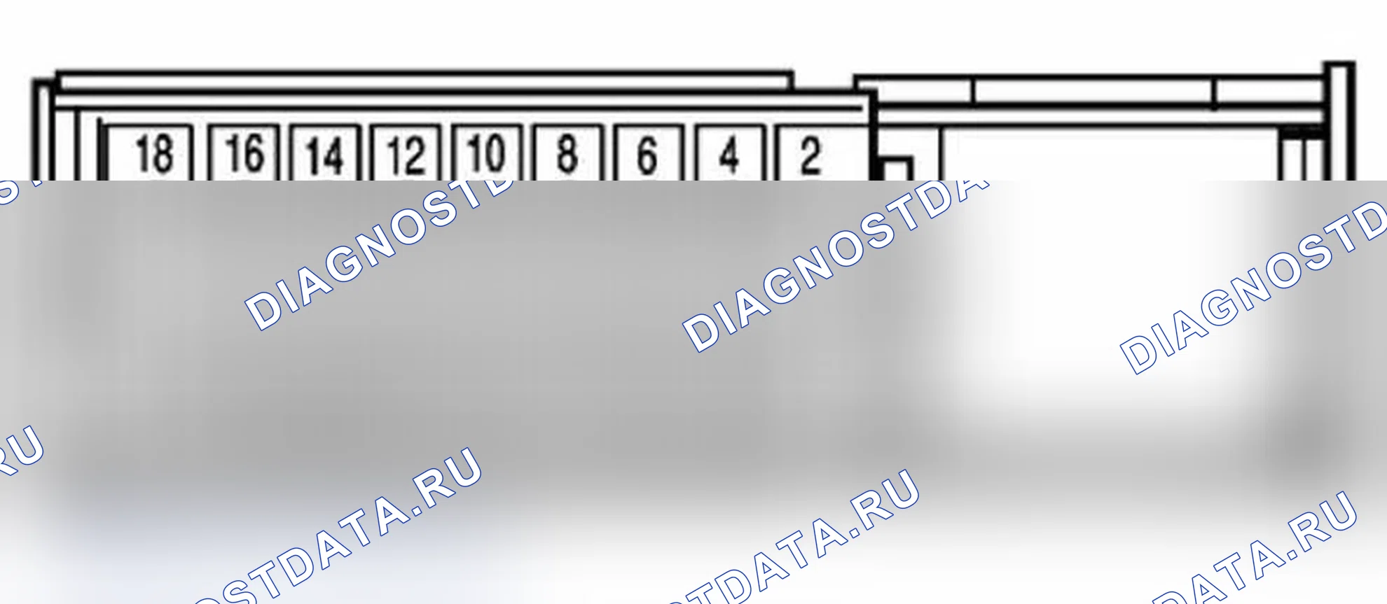 Рис. 4: Назначение разъемов для модуля управления HBA. Porsche 911 GT2 996