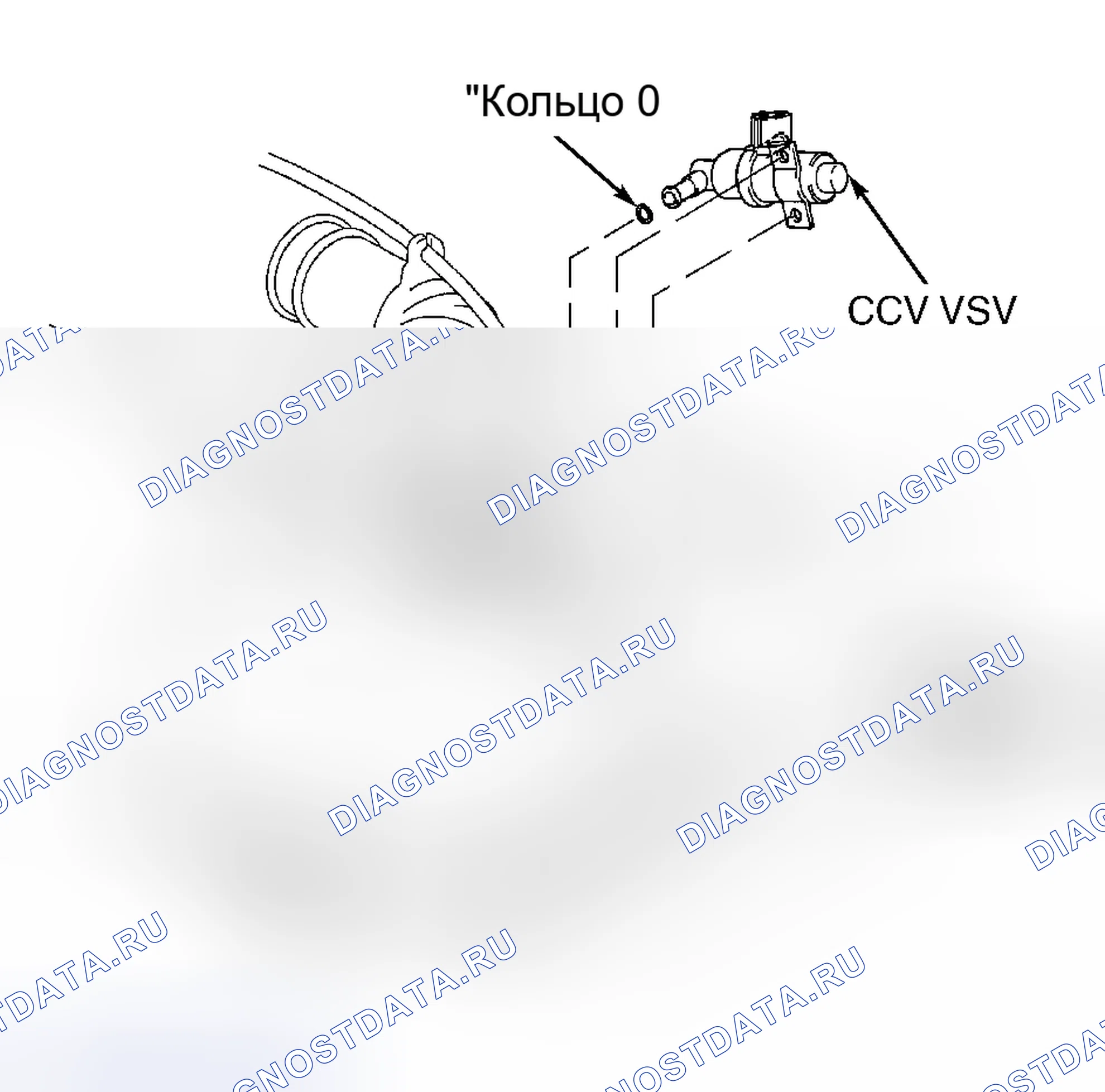 Рис. 52: Вакуумный переключающий клапан с закрытым клапаном (модели Camry бензин, Camry Solara, Celica, Corolla &. Toyota Celica T230