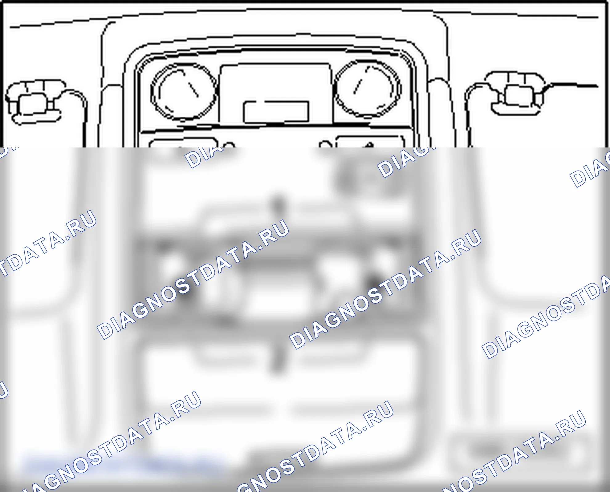 Подсветка и выключатели в обивке потолка. Volkswagen Golf Plus I