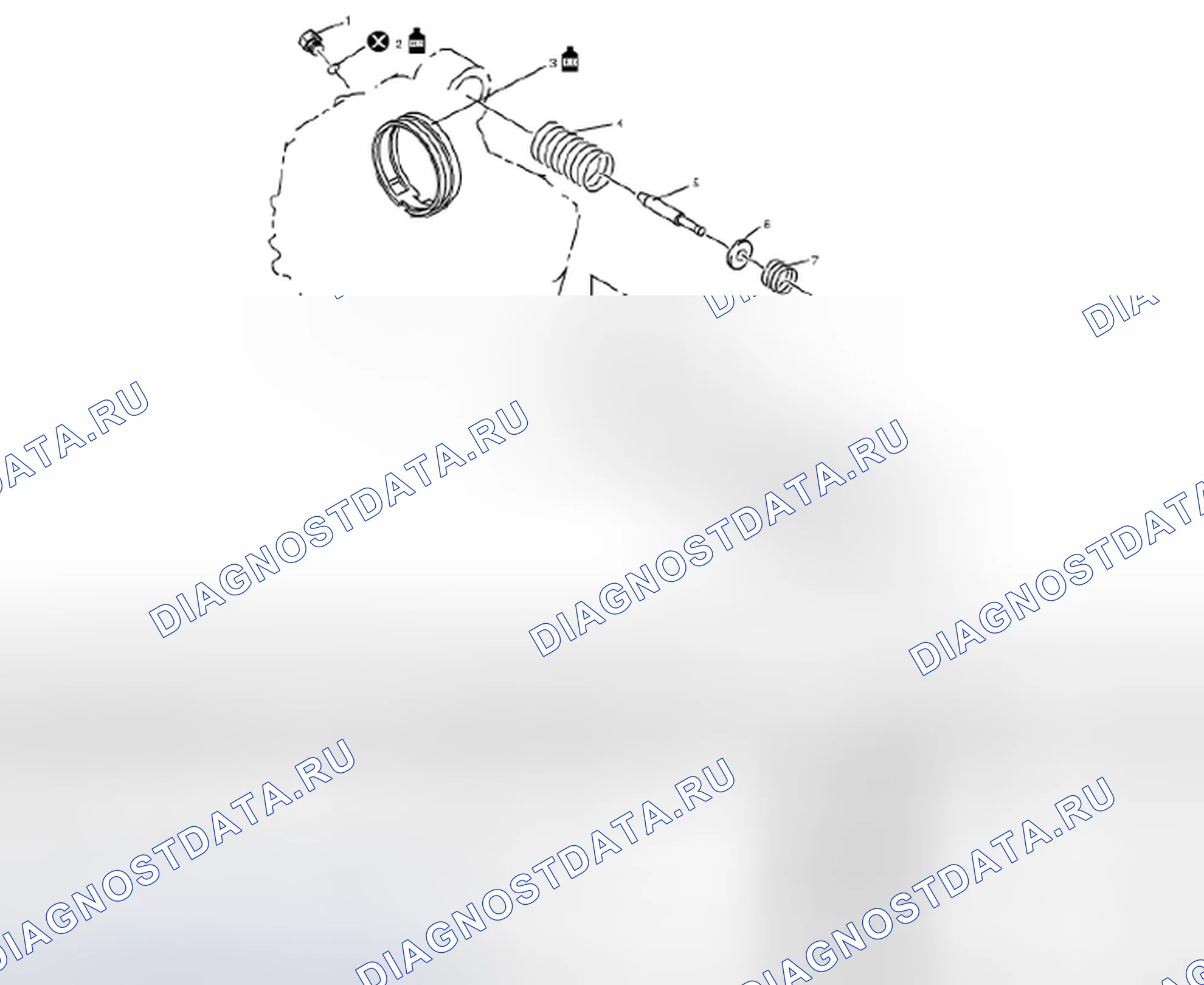Рис. 306: Компоненты тормоза пониженной передачи. Suzuki SX4 I
