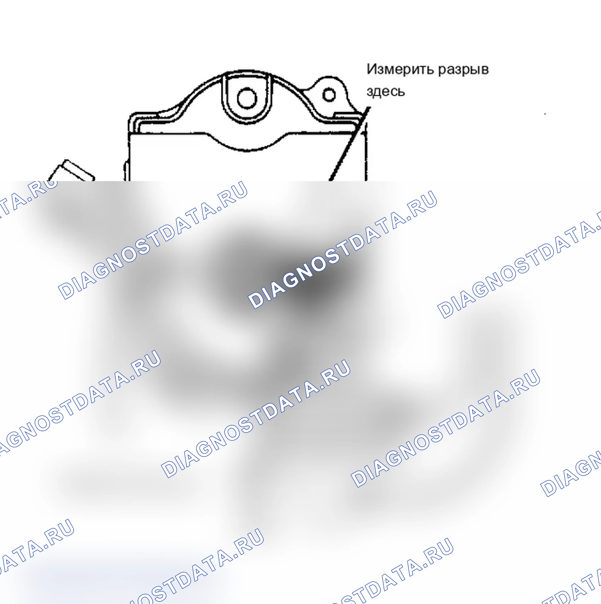 Рис. 1: Проверка воздушного зазора. Chevrolet Nova V