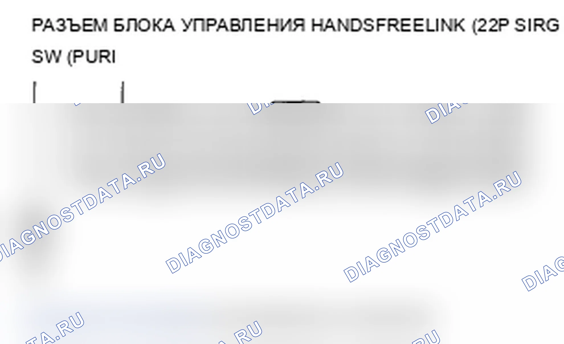 Рис. 17: Короткое замыкание B1780 расшифровка кода ошибки: переключатель ЛВЖ (кнопки HFL TALK/HFL BACK). Acura RL II