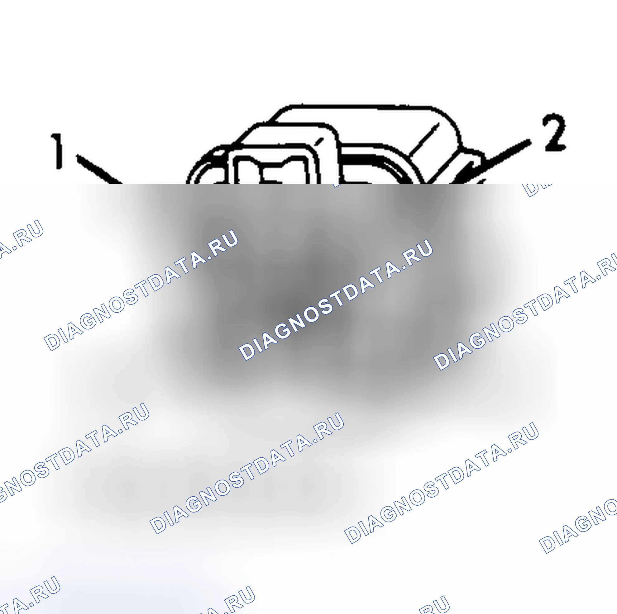 Рис. 19: Идентификатор клеммы контактного разъема реле контроля двигателя. Hyundai Santa Cruz I