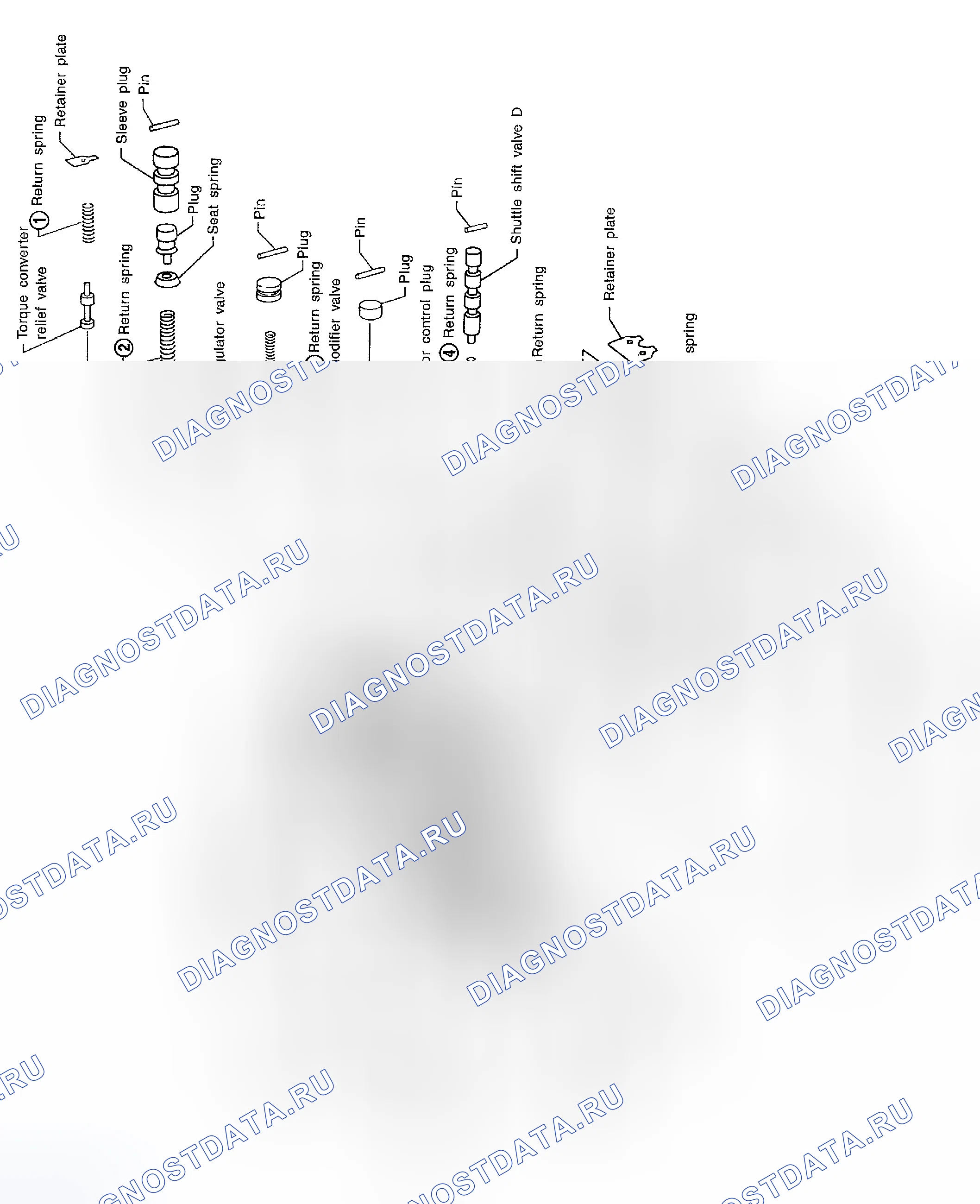 Рис. 1129: Компоненты. Honda Odyssey (North America) I