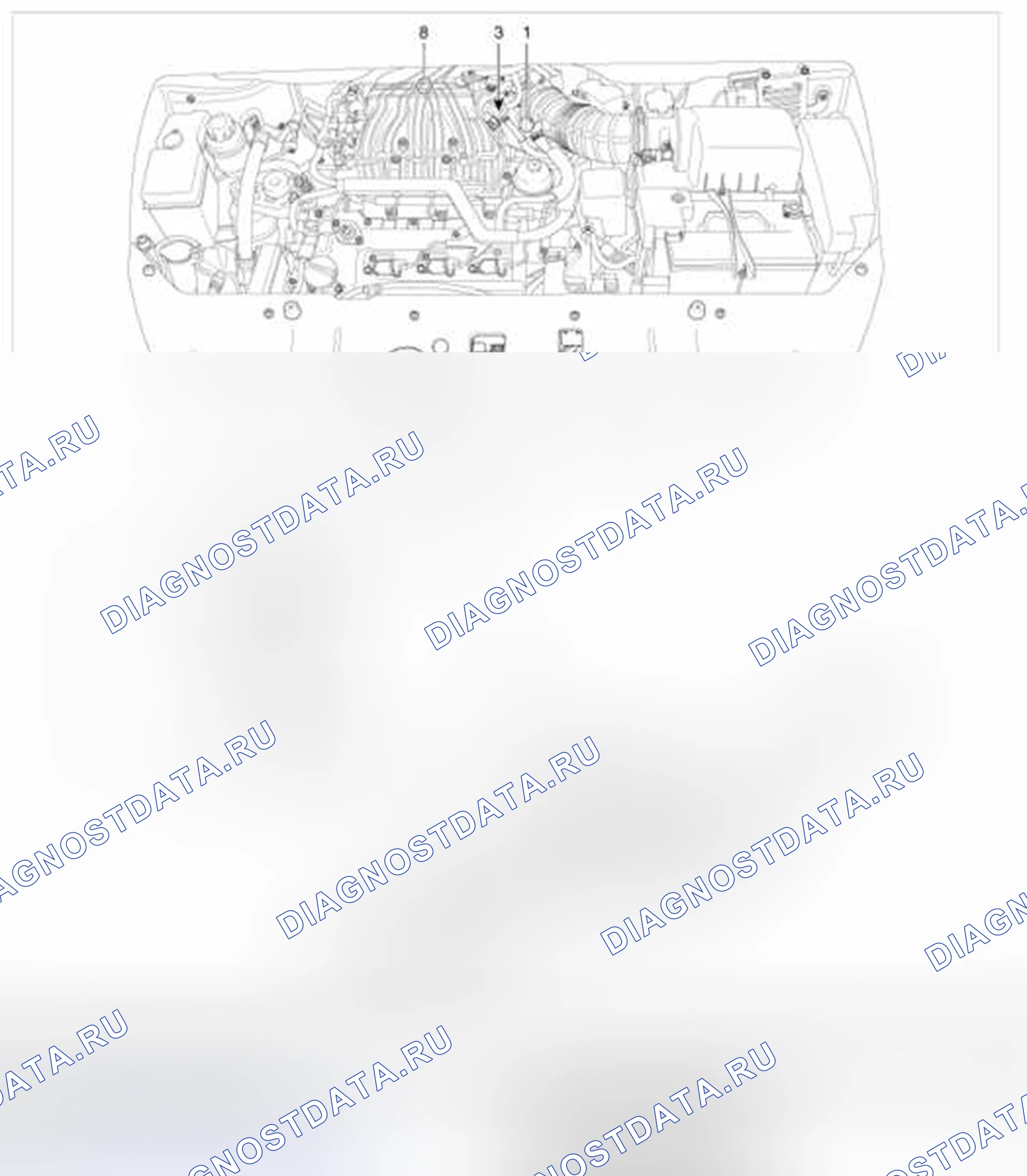Рис. 2: Расположение компонентов. Kia Sedona II рестайлинг