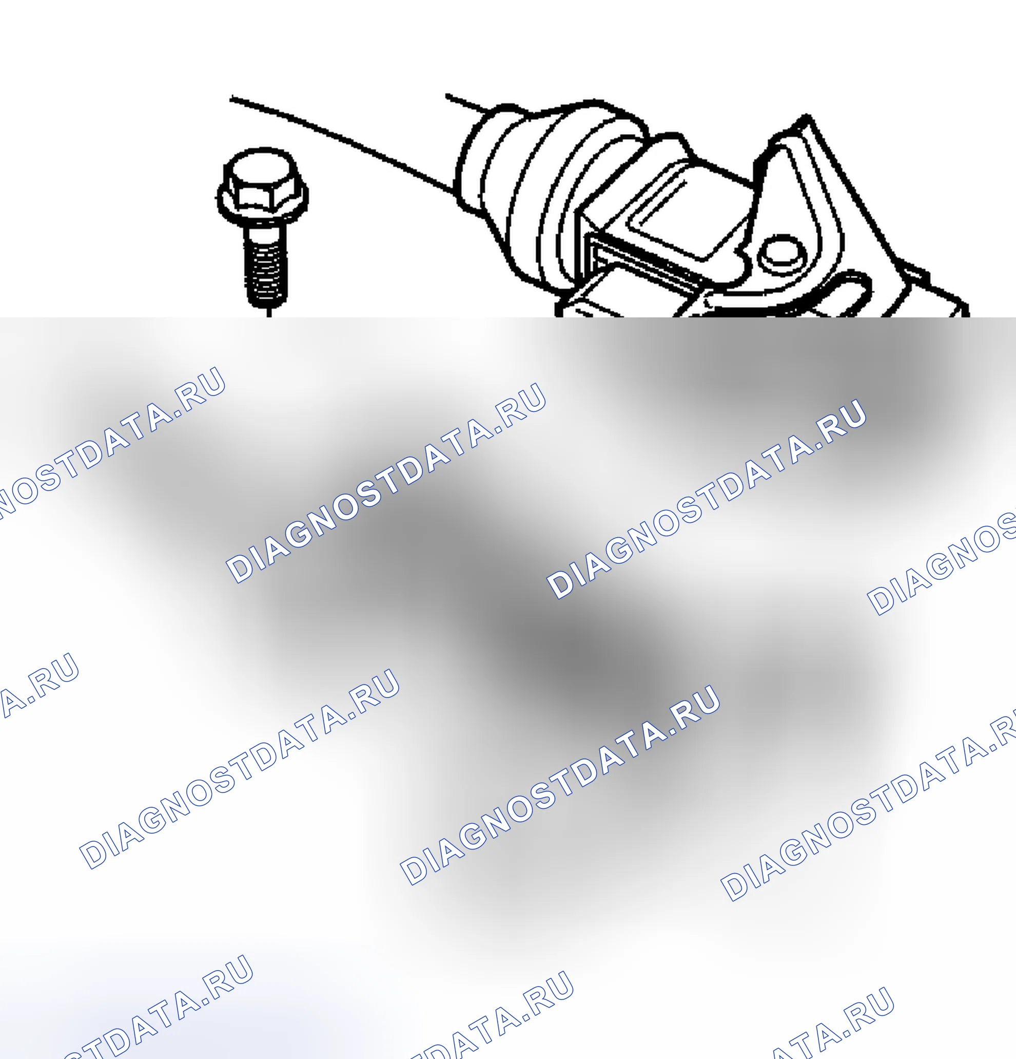 Рис. 109: Снятие разъема с коробки передач. Volvo C70 I