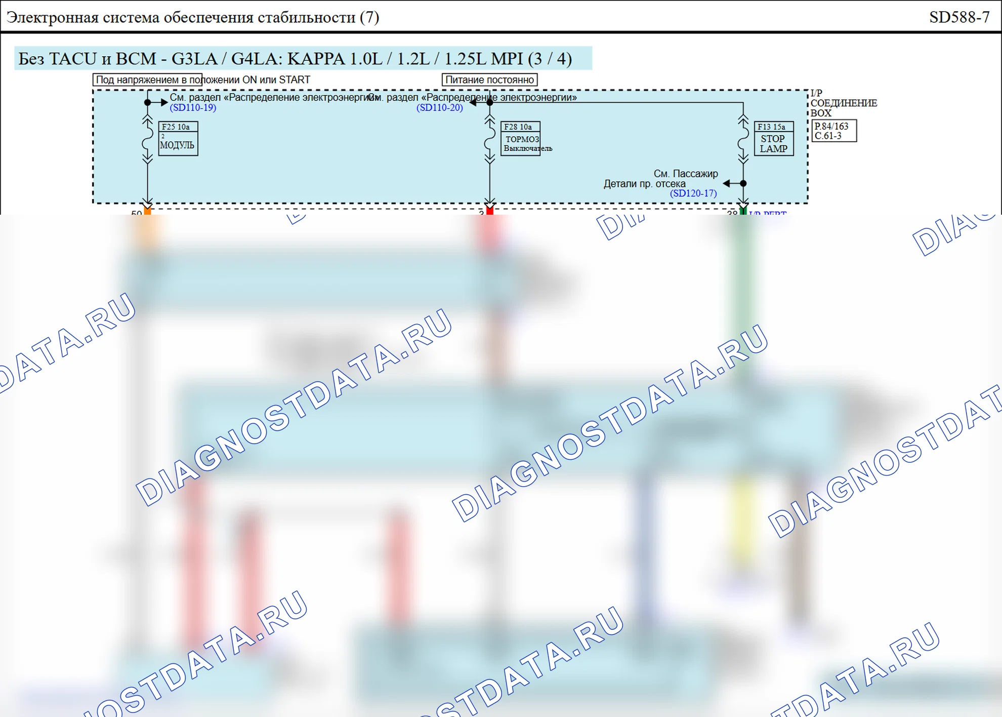 C1503: Ошибка коммутатора TCS/ESC (ESP). Hyundai GRAND i10/Xcent BA