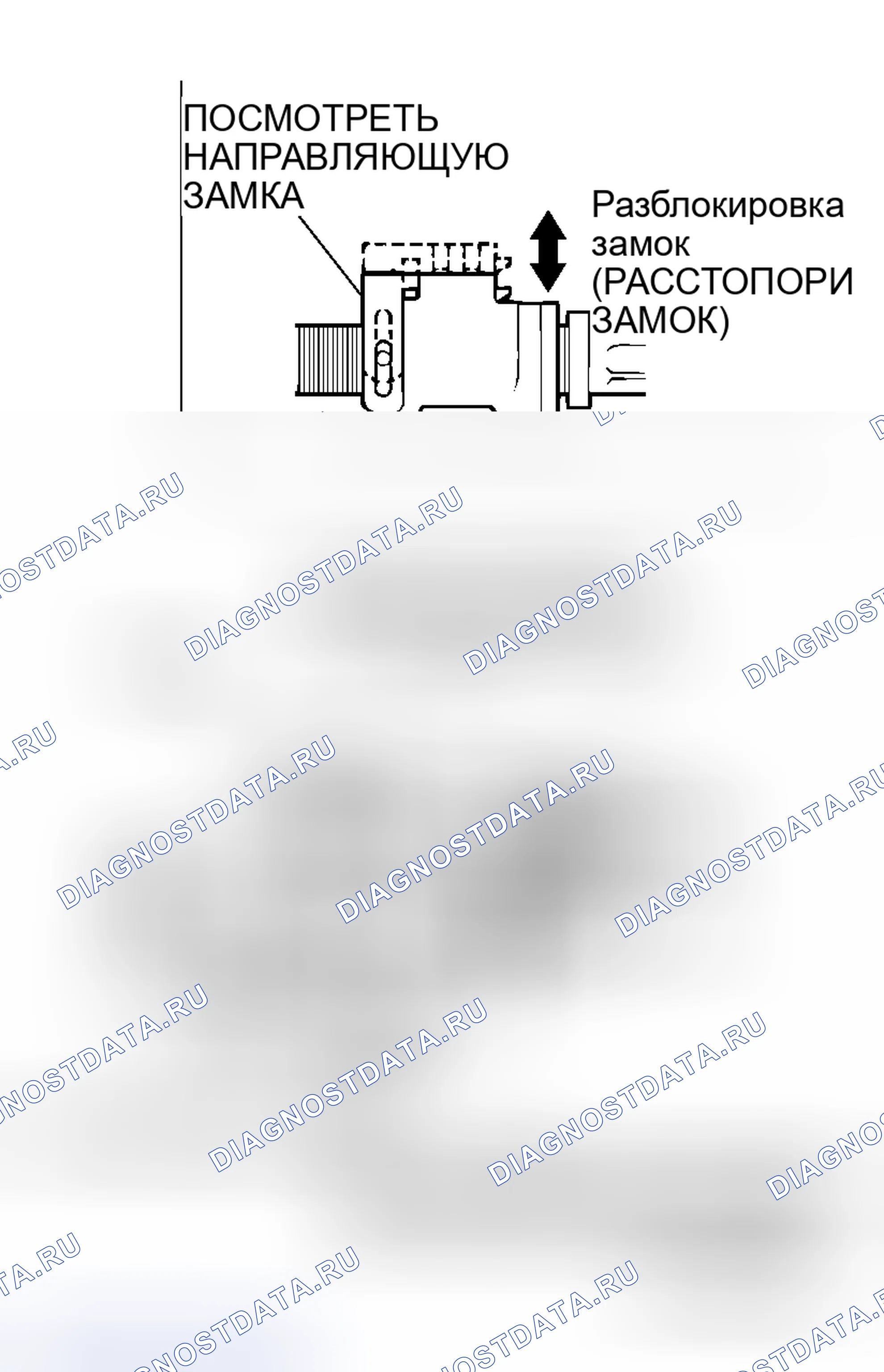 Рис. 311: ПРОВЕРКА БЛОКИРОВКИ КЛЮЧА И МЕХАНИЗМА ЗАМКА ПЕРЕКЛЮЧЕНИЯ ПЕРЕДАЧ. Honda Freed+ I