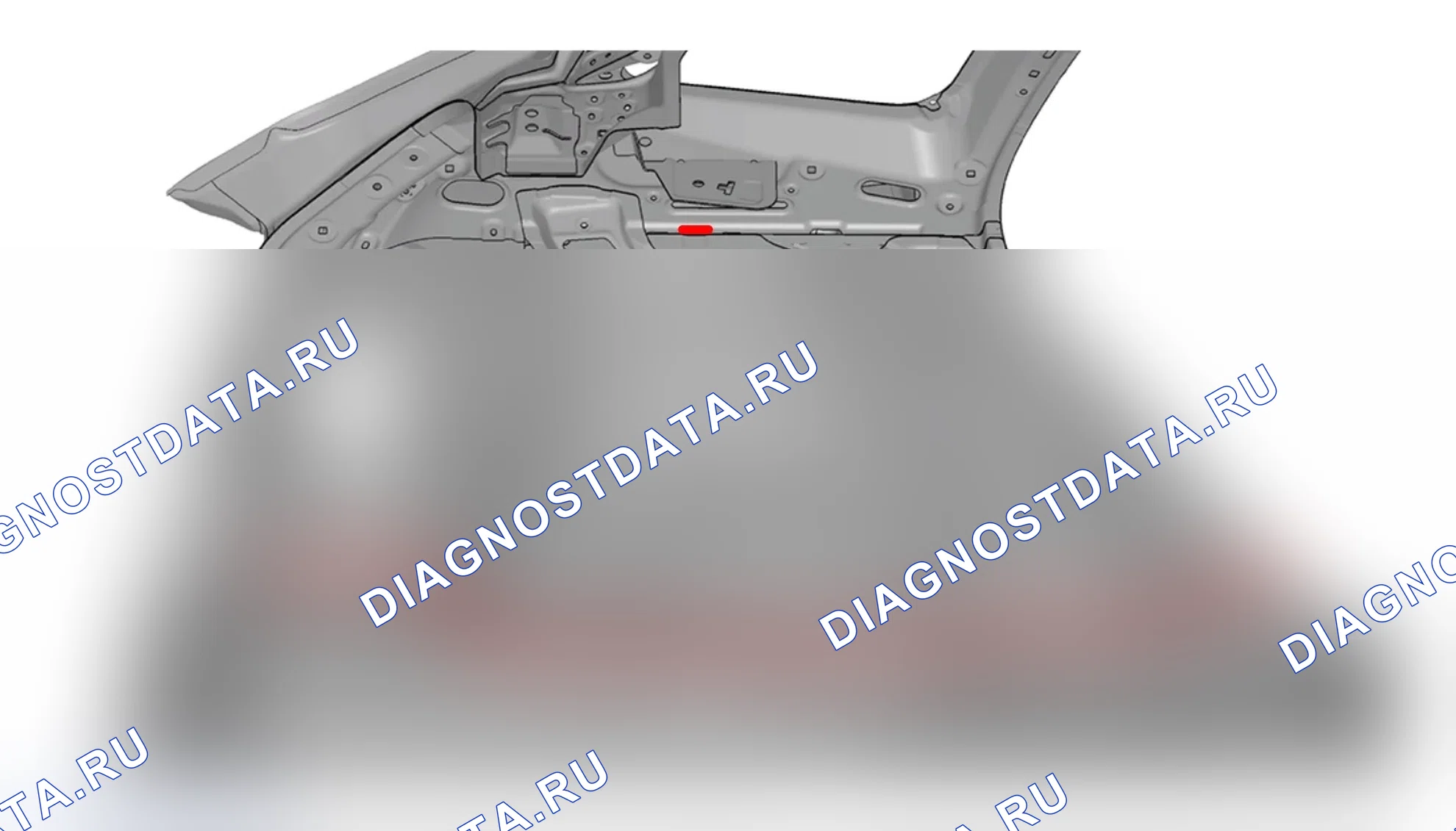 ПВХ сварной шов герметика - задняя зона — Haval Shenshou. Haval Shenshou I