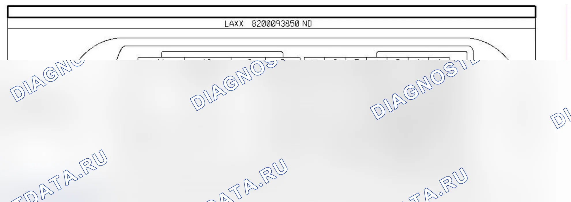 Распиновка разъёма R4 — Раз. элпров. приб. пан./пасс. двери. Renault Clio II